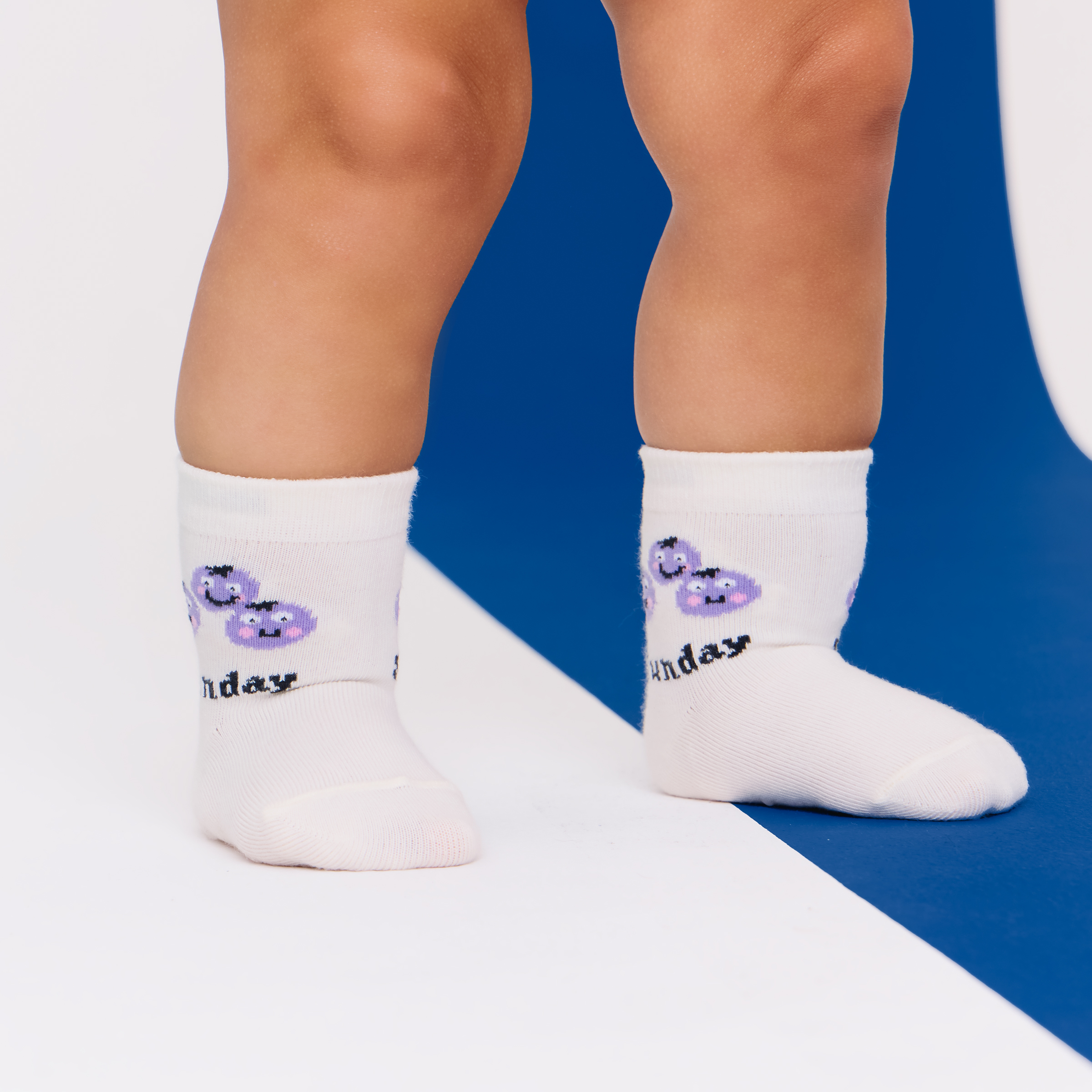 Small Story Days of the Week Crew Socks (7-pack) - Fruit Days, 0-3 M.