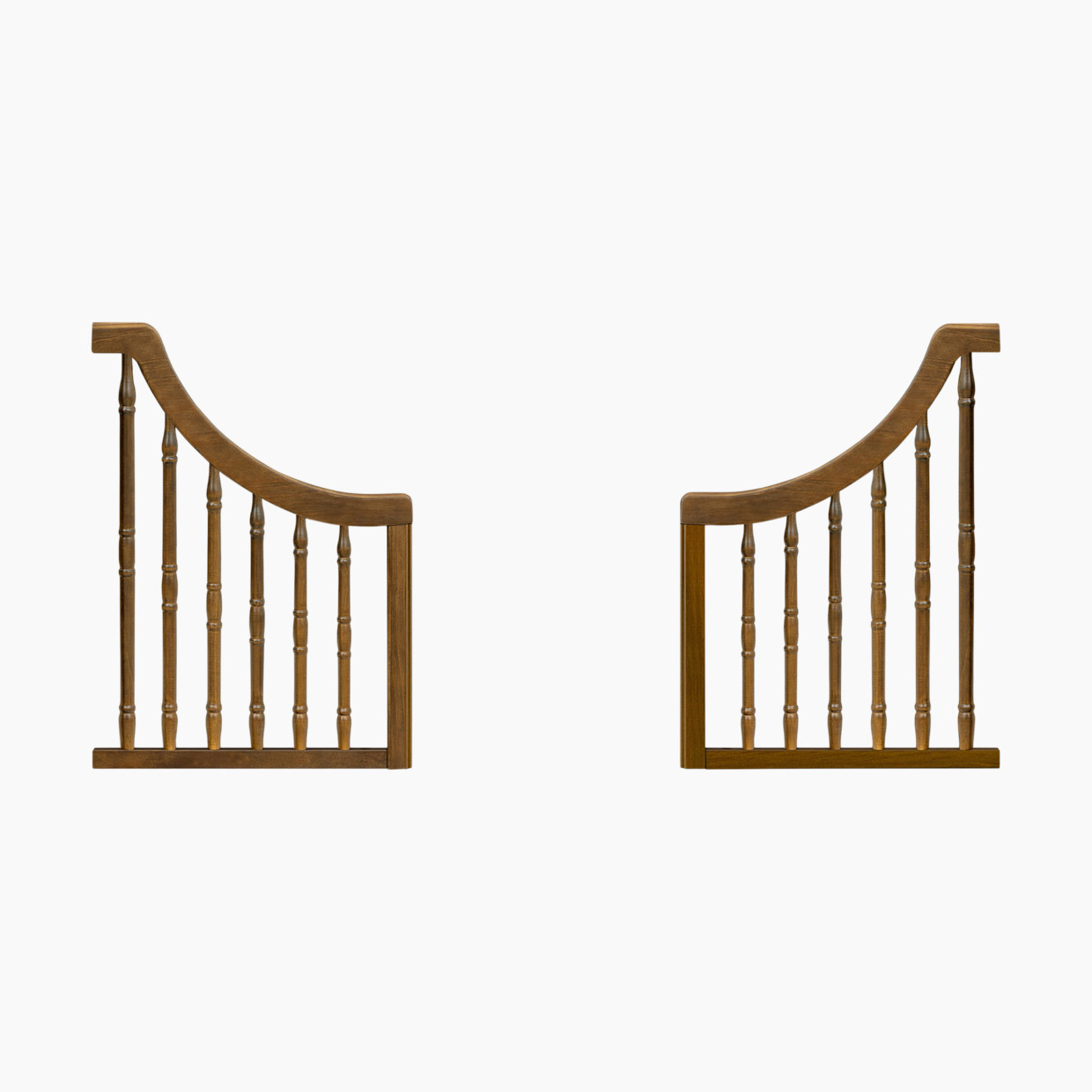 Namesake Liberty 4-in-1 Toddler Bed Conversion Kit - Natural Walnut.