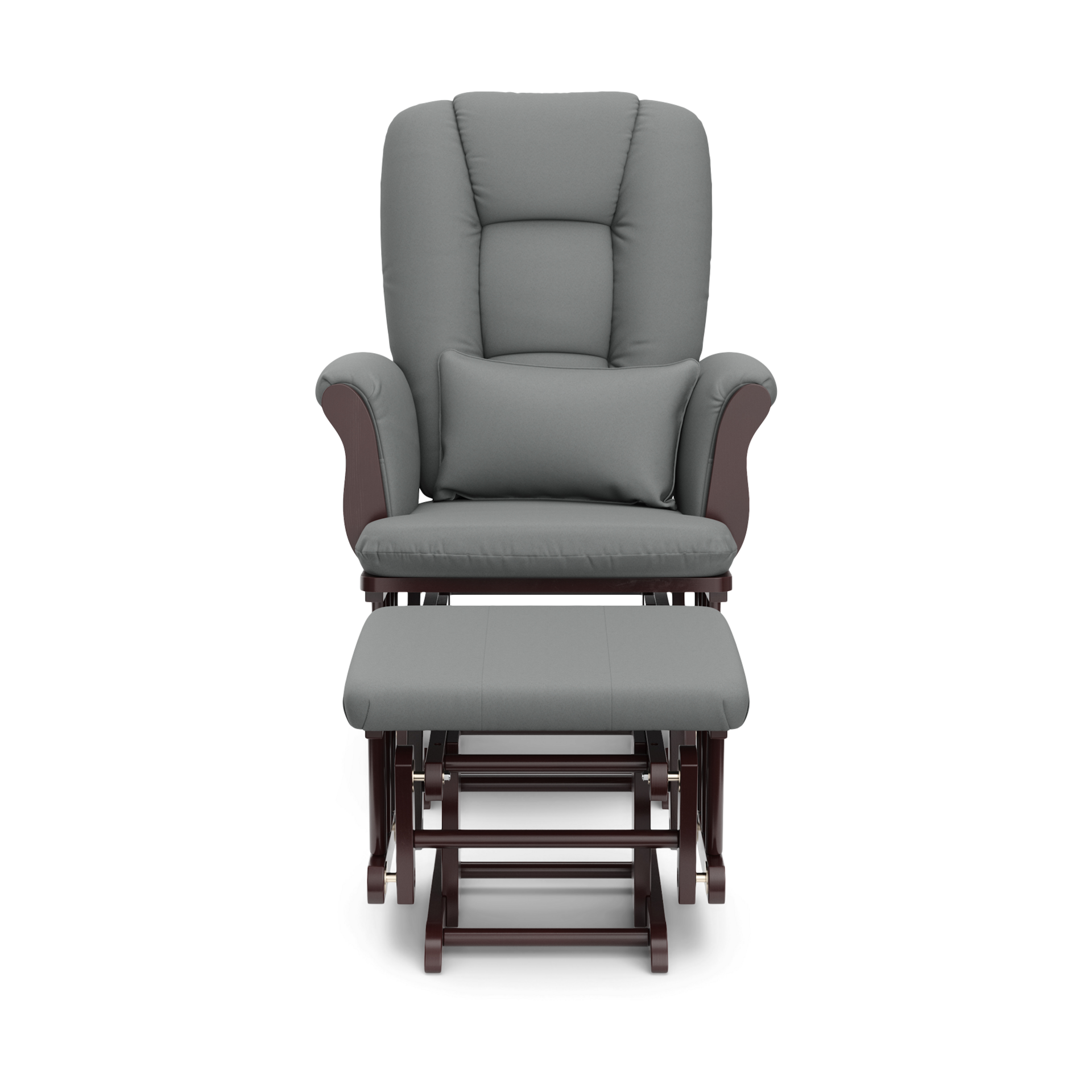Storkcraft Tuscany Glider and Ottoman - Espresso/Gray.