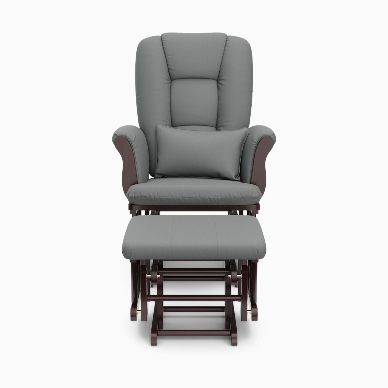 Storkcraft Tuscany Glider and Ottoman - Espresso/Gray.