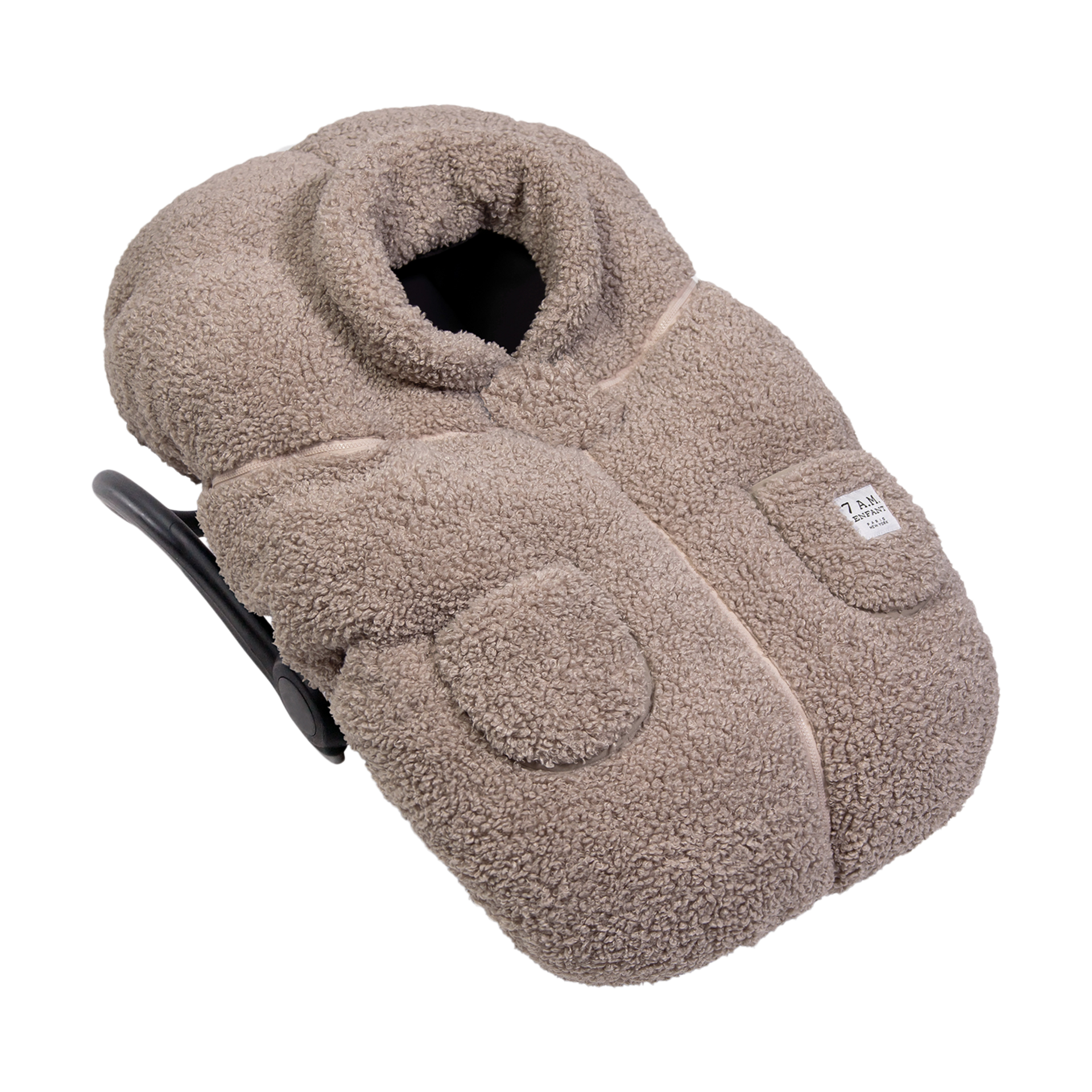7AM Enfant Car Seat Cocoon - Teddy Oatmeal.