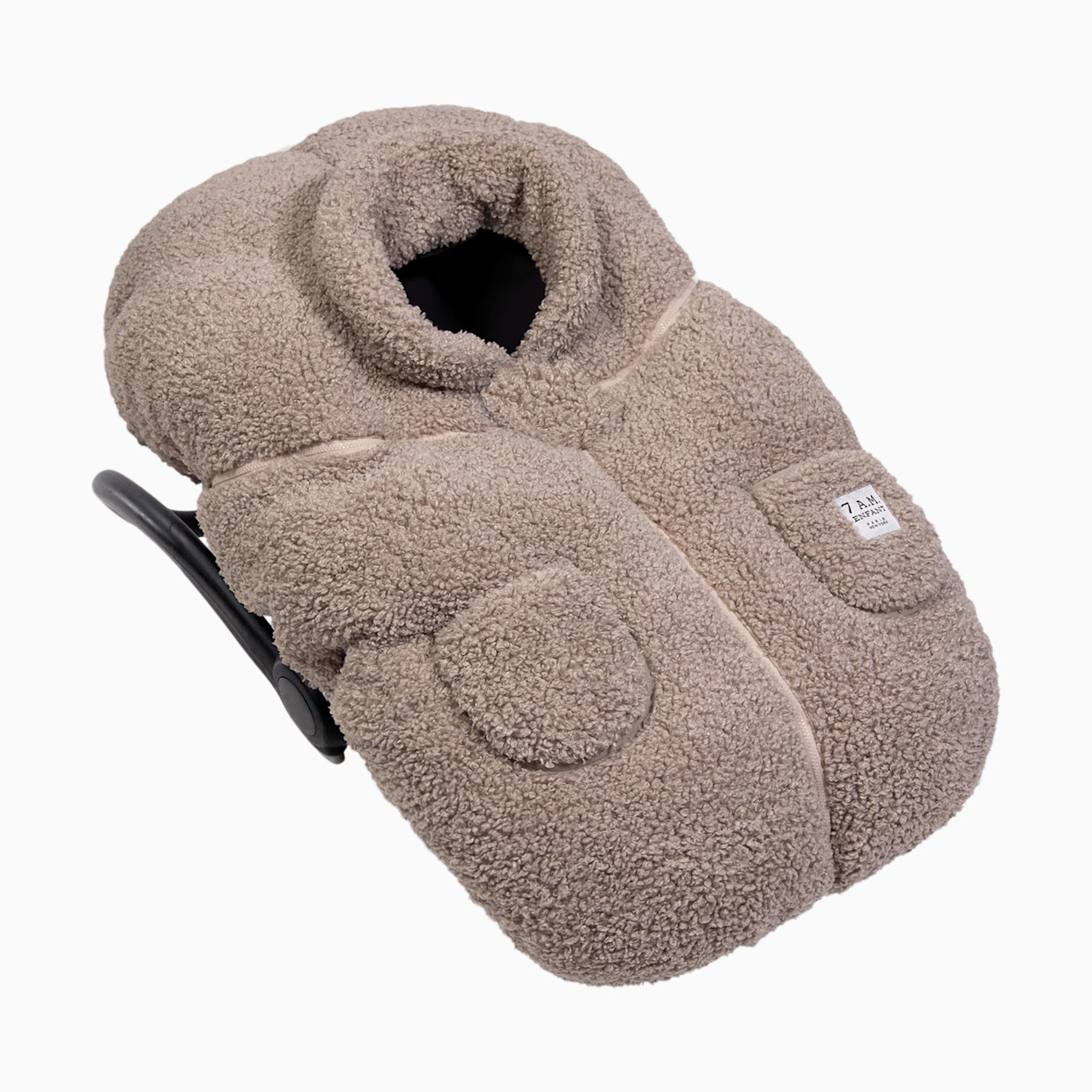 7AM Enfant Car Seat Cocoon - Teddy Oatmeal.