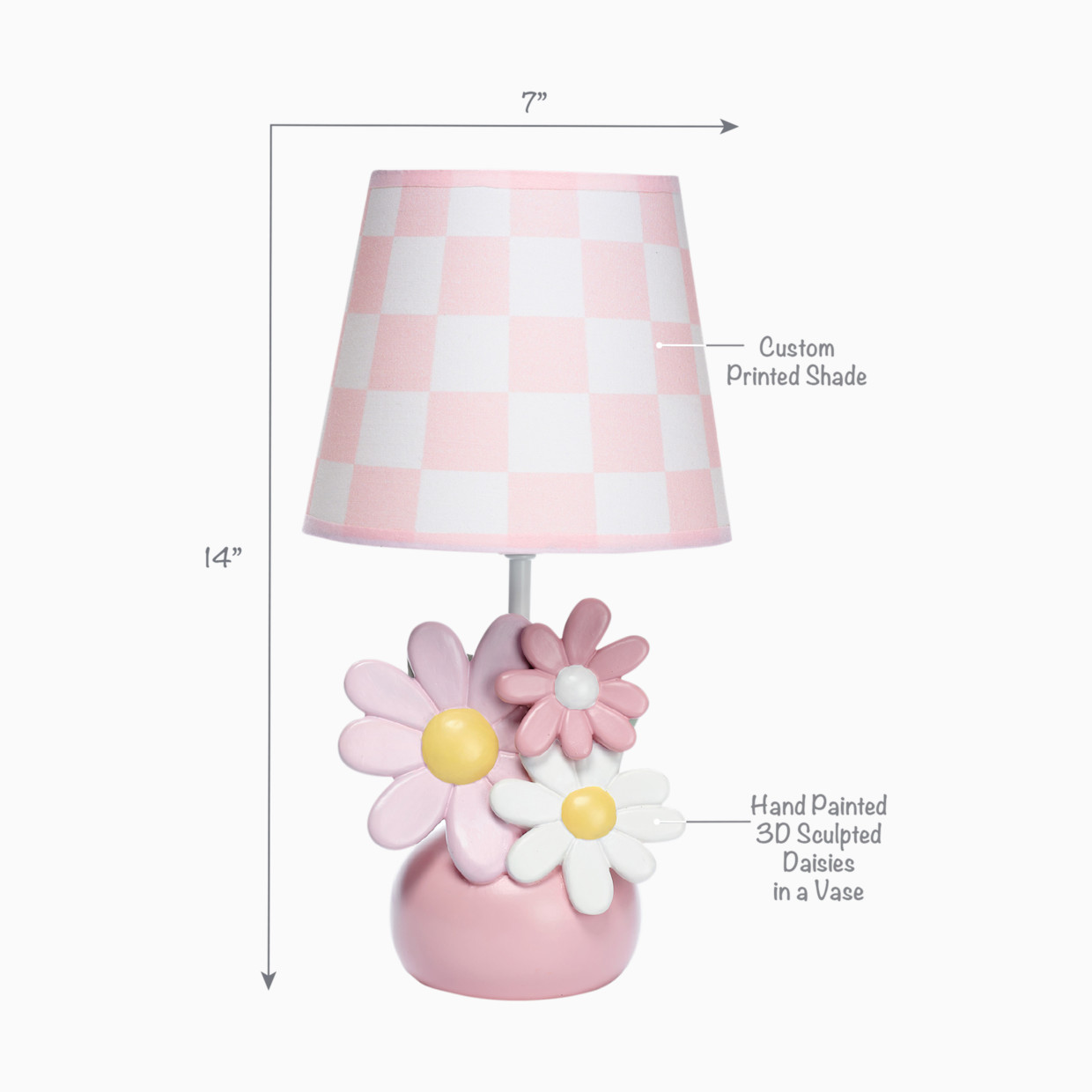 Lambs & Ivy Nursery Lamp - Daisy Dreams.