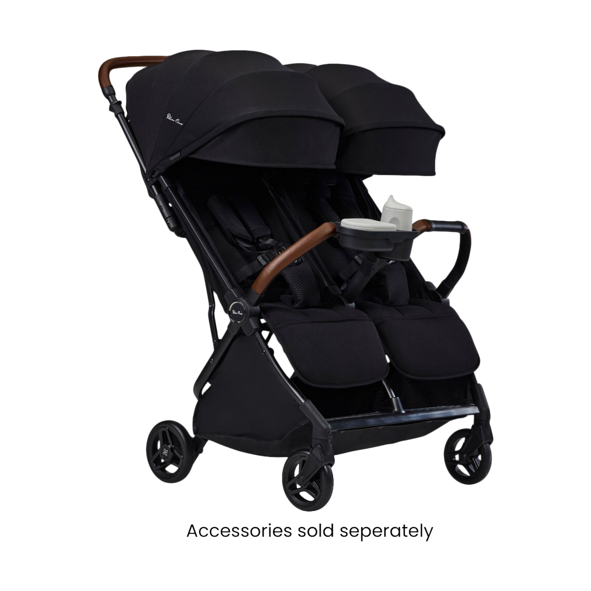 Silver Cross Jet Double Stroller and Accessory Bundle.