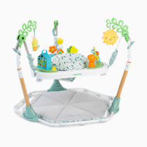 Ingenuity Tummy-to-Toes 6-in-1 Milestone Center, Play Gym, Foldable Mat, Music and Nature Sounds, Lights, Activity Jumper, Table, Playhouse, for Ages 0-48 Months