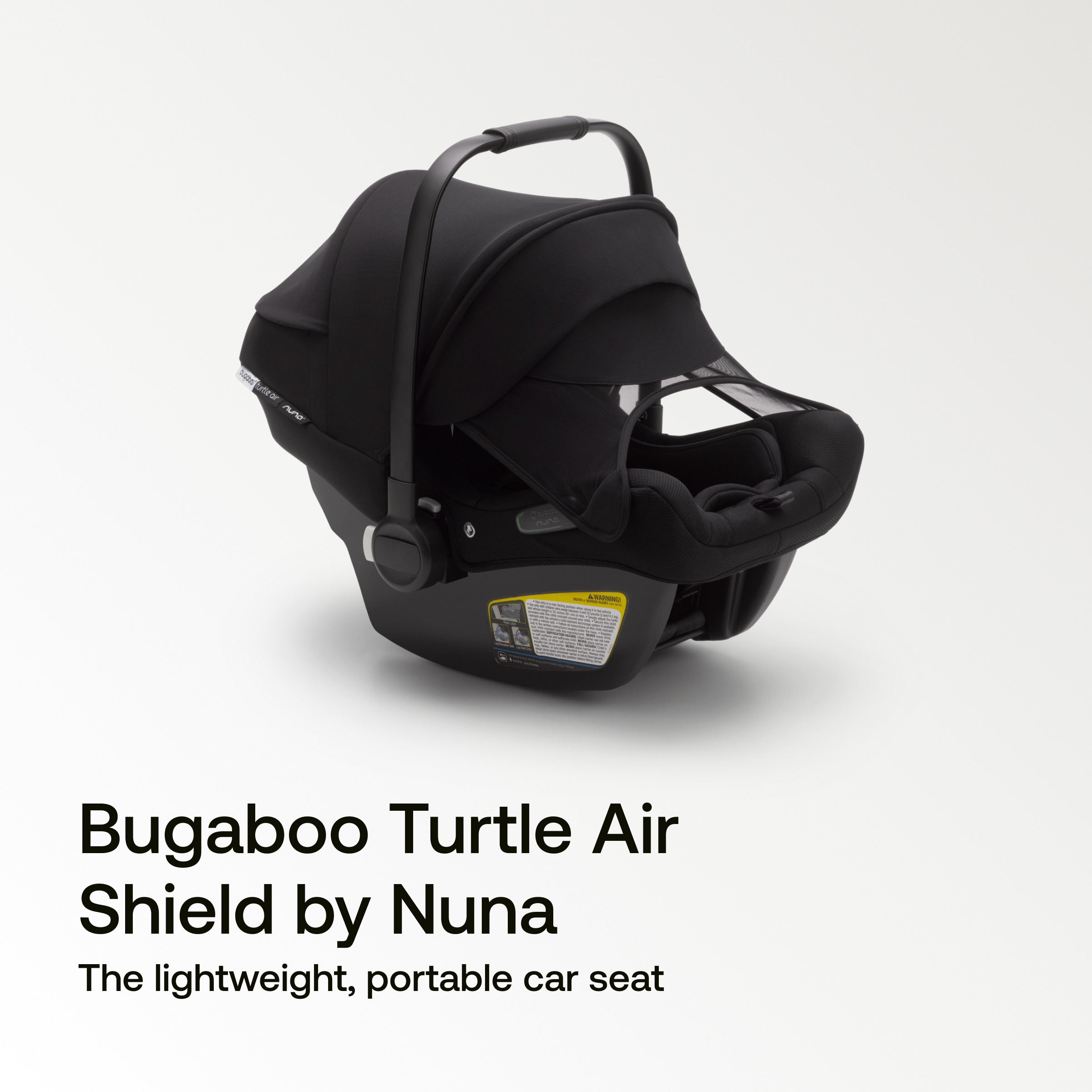Bugaboo Turtle Air Shield by Nuna Car Seat + Recline Base.