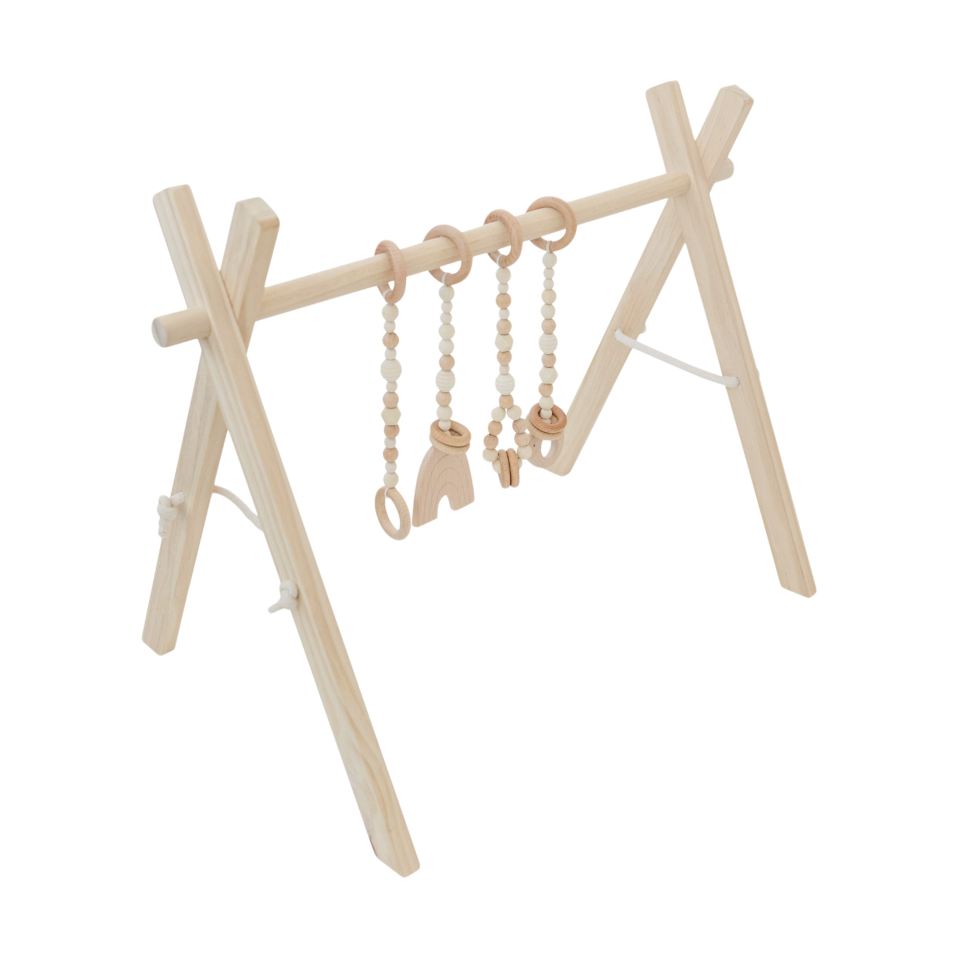 Poppyseed Play Wooden Baby Gym - Wood Toys.