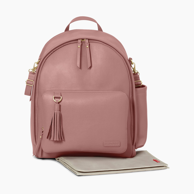 Skip Hop Greenwich Simply Chic Diaper Backpack - Dusty Rose.