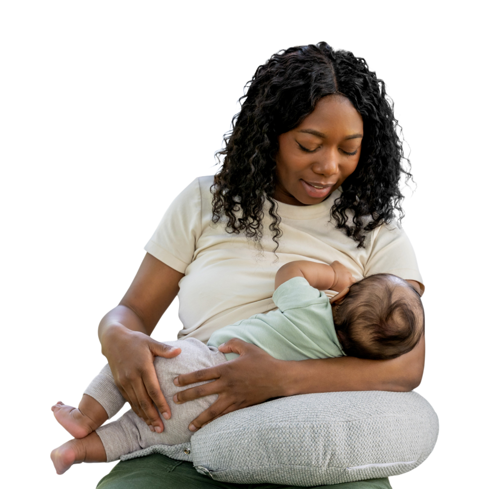 Boppy Anywhere Travel Nursing Pillow - Gray.