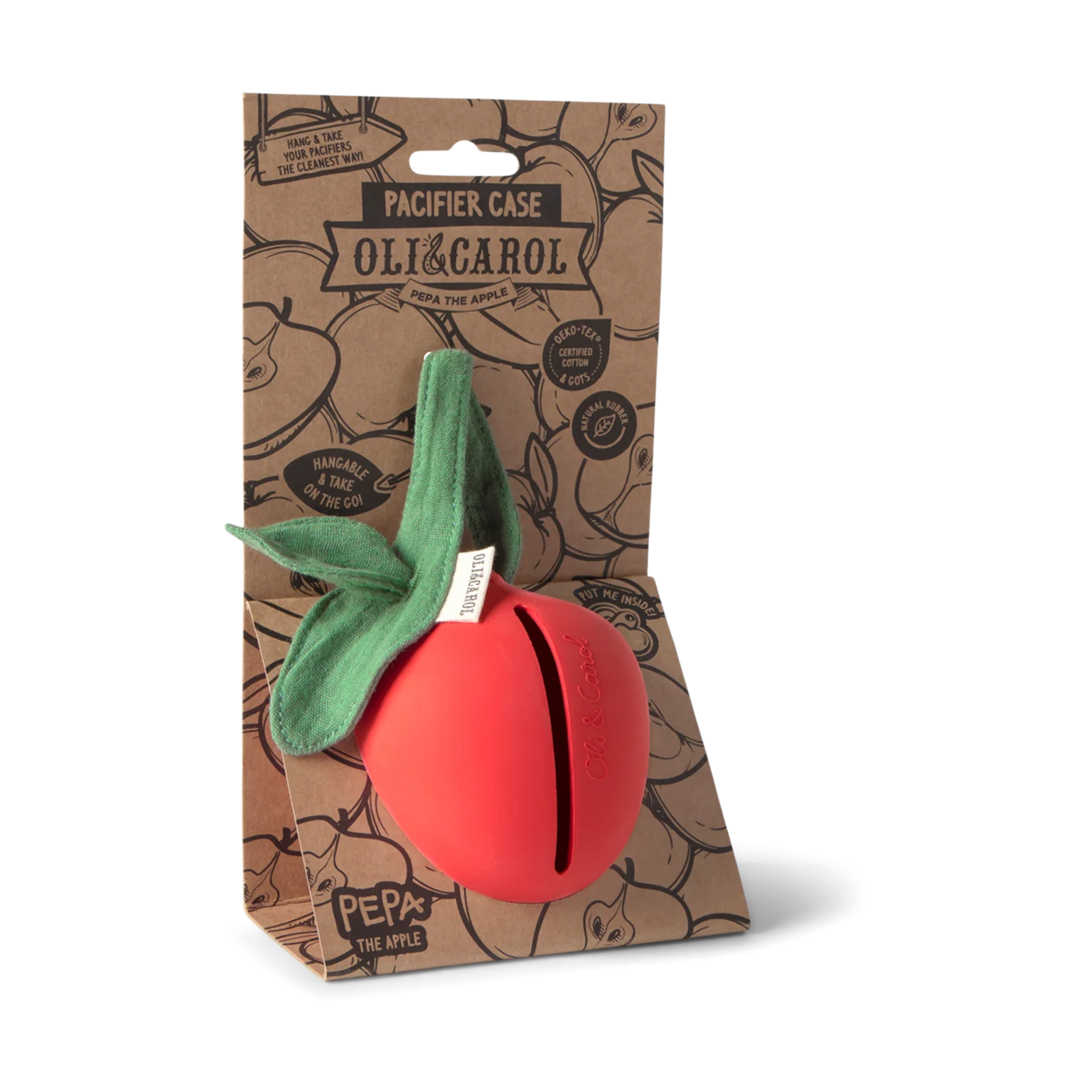 Oli & Carol Pacifier Case - Pepa The Apple.
