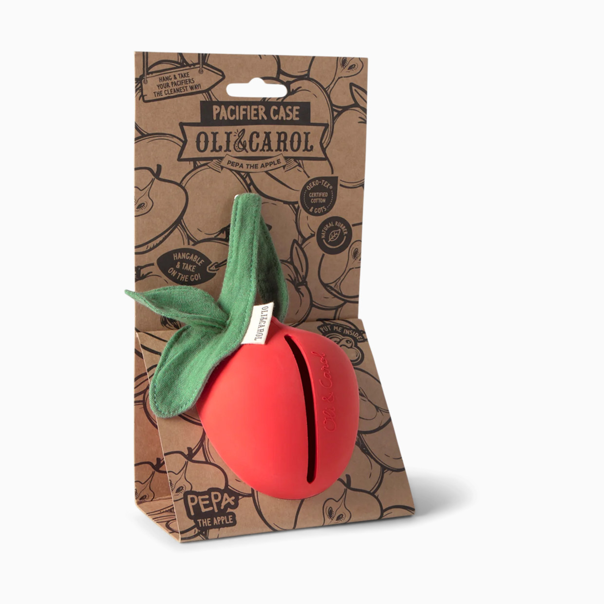 Oli & Carol Pacifier Case - Pepa The Apple.