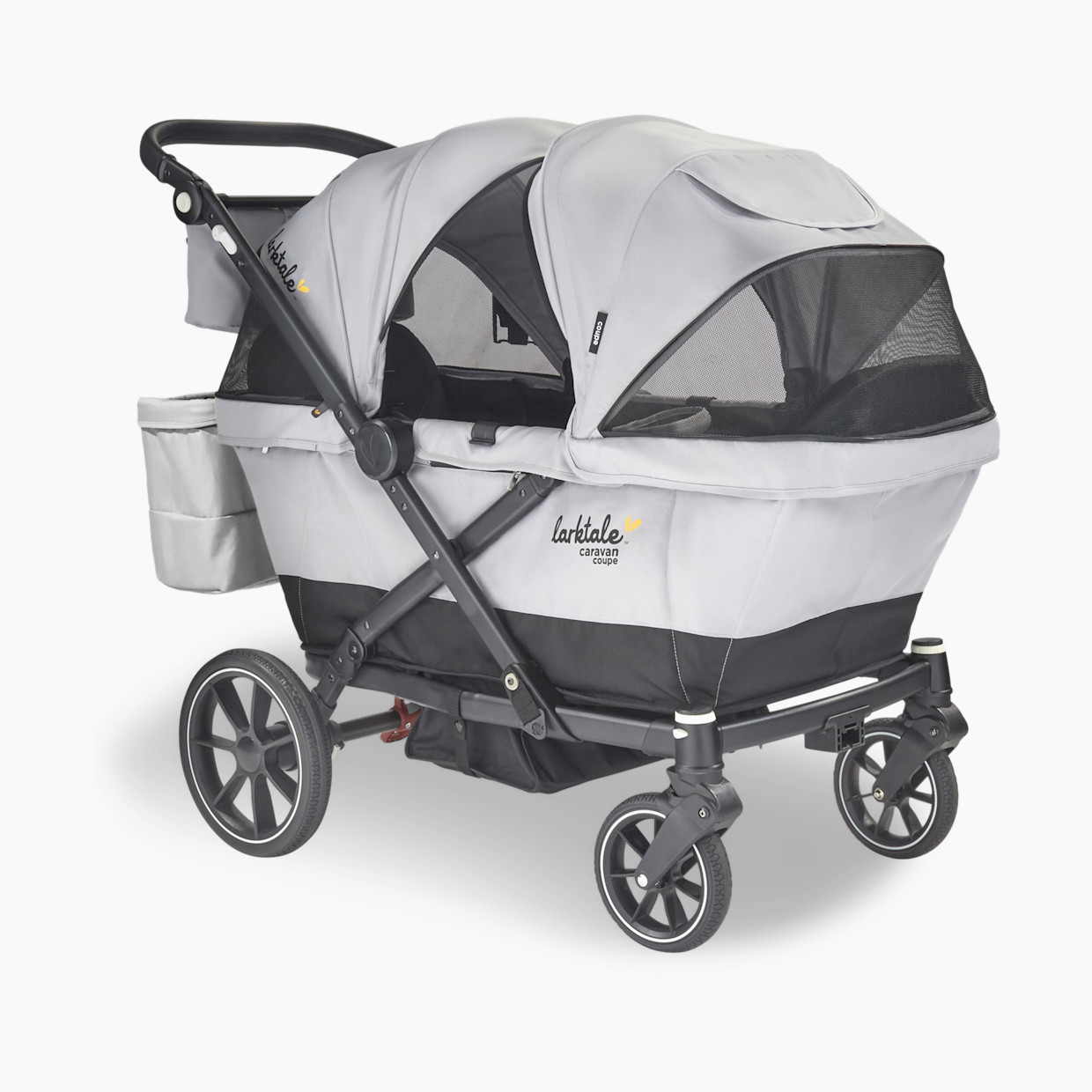 Larktale Caravan Coupe V2 Stroller Wagon - Gray/Black.