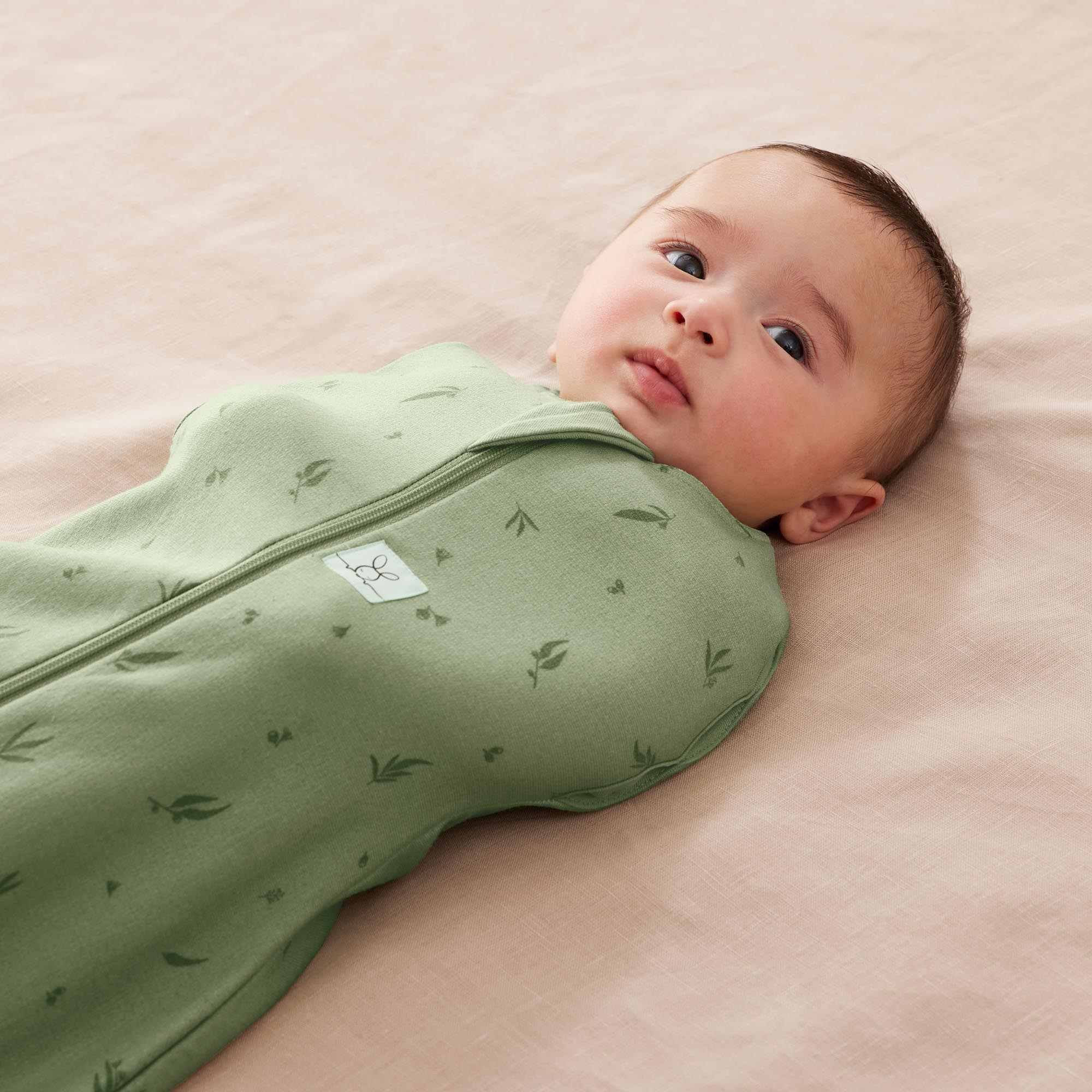 ergoPouch Cocoon Swaddle Sack 1.0 Tog - Willow, Newborn.