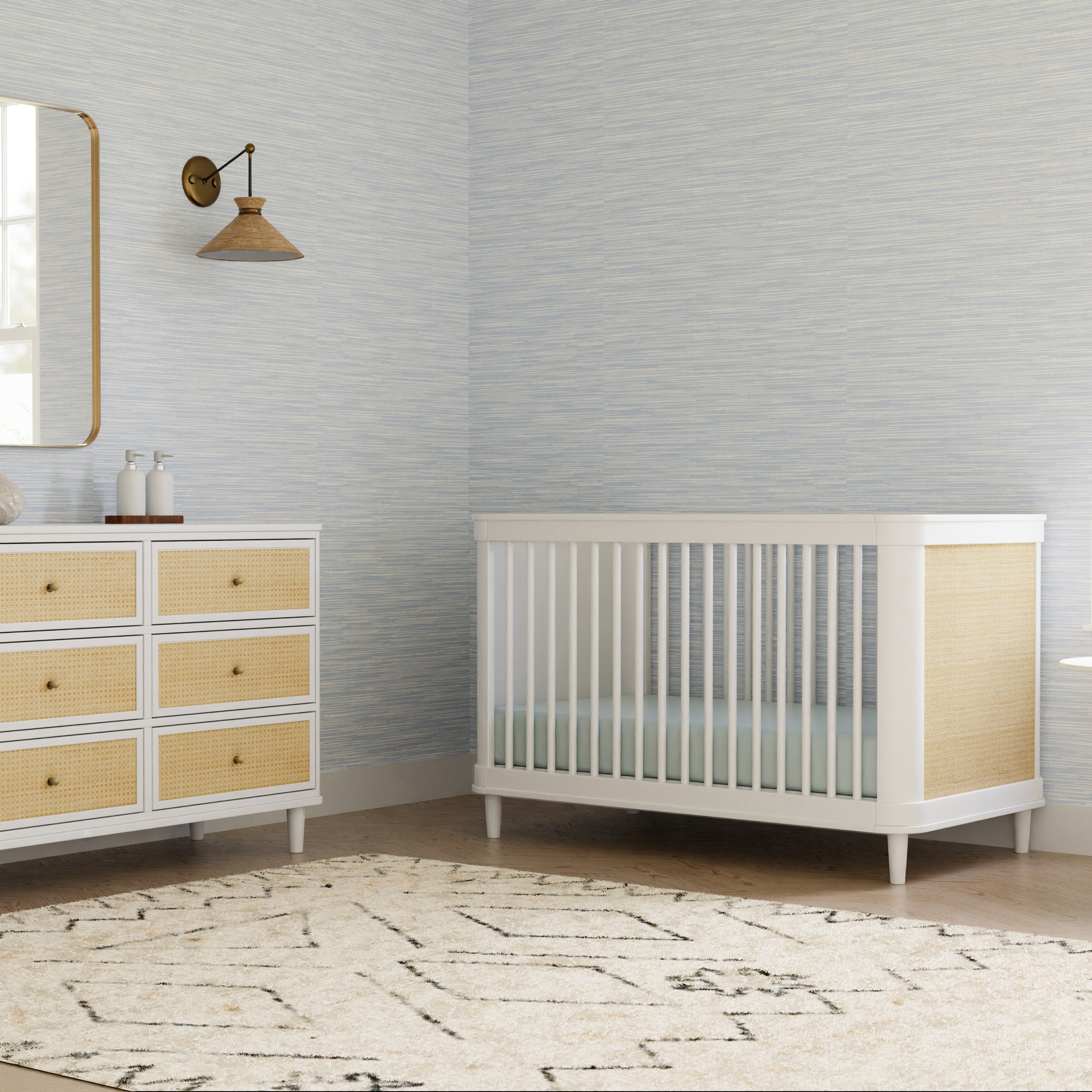 Namesake Eloise 4-in-1 Convertible Crib - Honey And Performance Sand ...