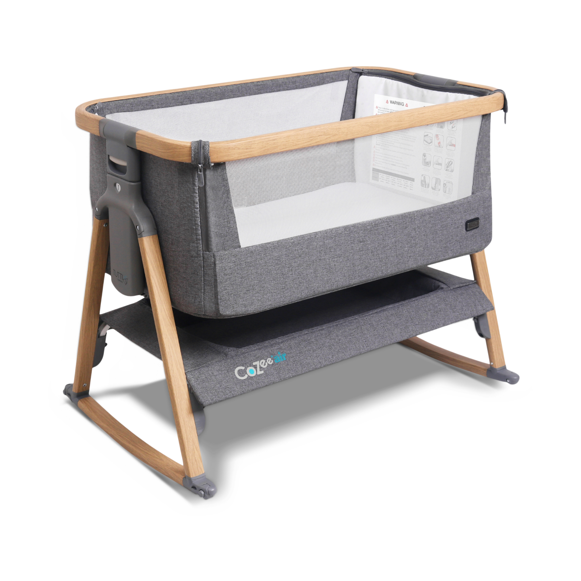 Tutti Bambini CoZee Air Bedside Crib.