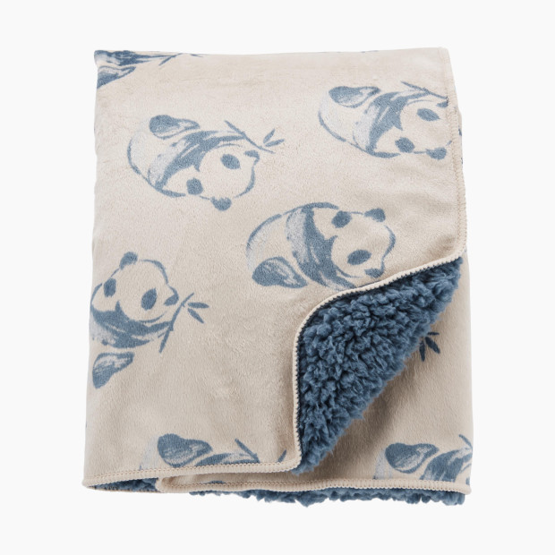 Carter's Panda Plush Blanket - Blue, Osz.