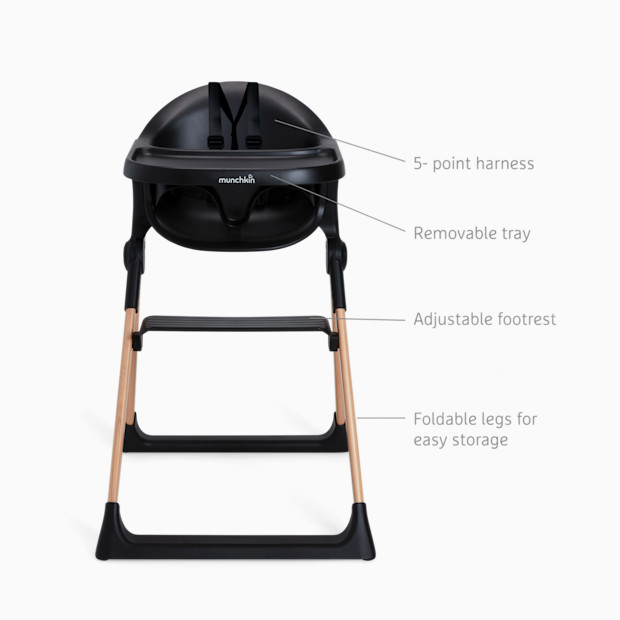Munchkin Float Easy Clean Foldable High Chair.
