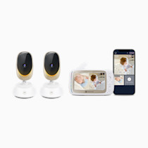 Motorola Nursery WiFi Baby Monitor with 2 Cameras and Audio, 2-Way Audio, Remote Zoom & Pan, Temperature Sensor, Night Vision, 10 Lullabies, Mood Light, 1000ft Range, VM85-2