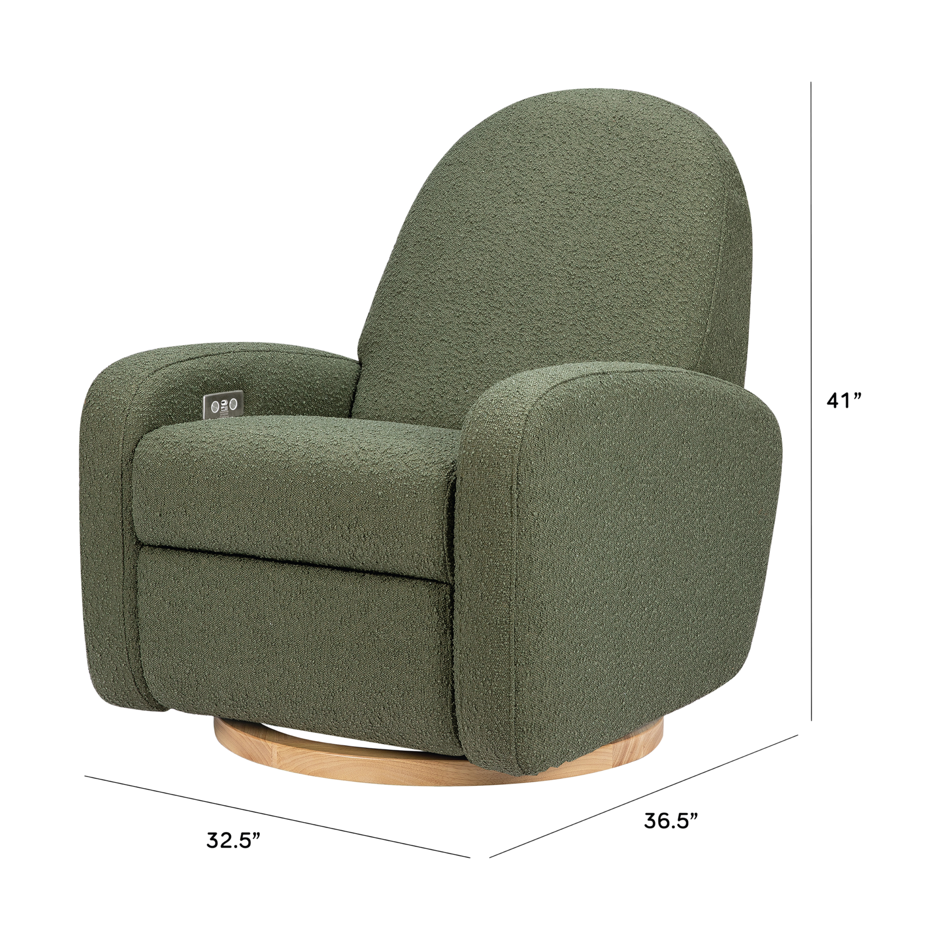 babyletto Nami Electronic Recliner and Swivel Glider.
