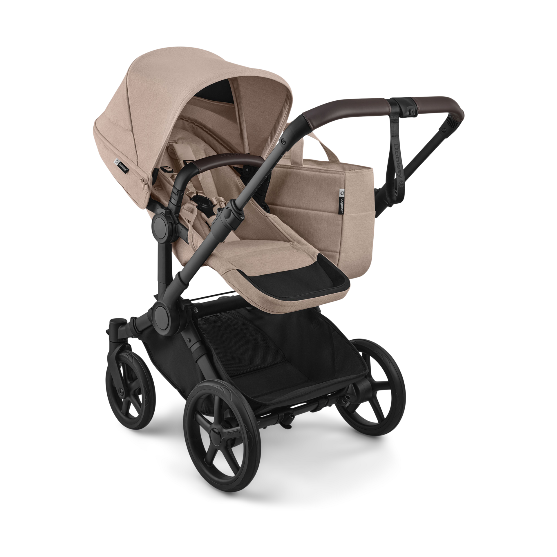 Bugaboo Donkey 6 Stroller - Desert Taupe Melange.
