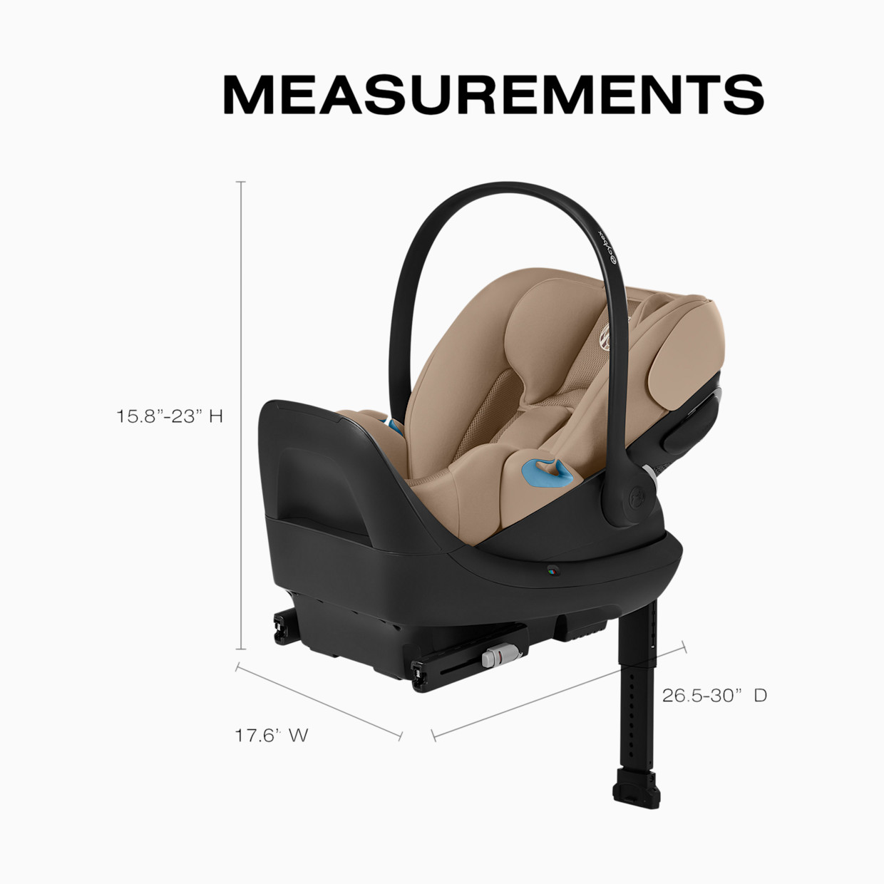 Cybex Cloud G Pro Comfort Extend Infant Car Seat - Almond Beige.