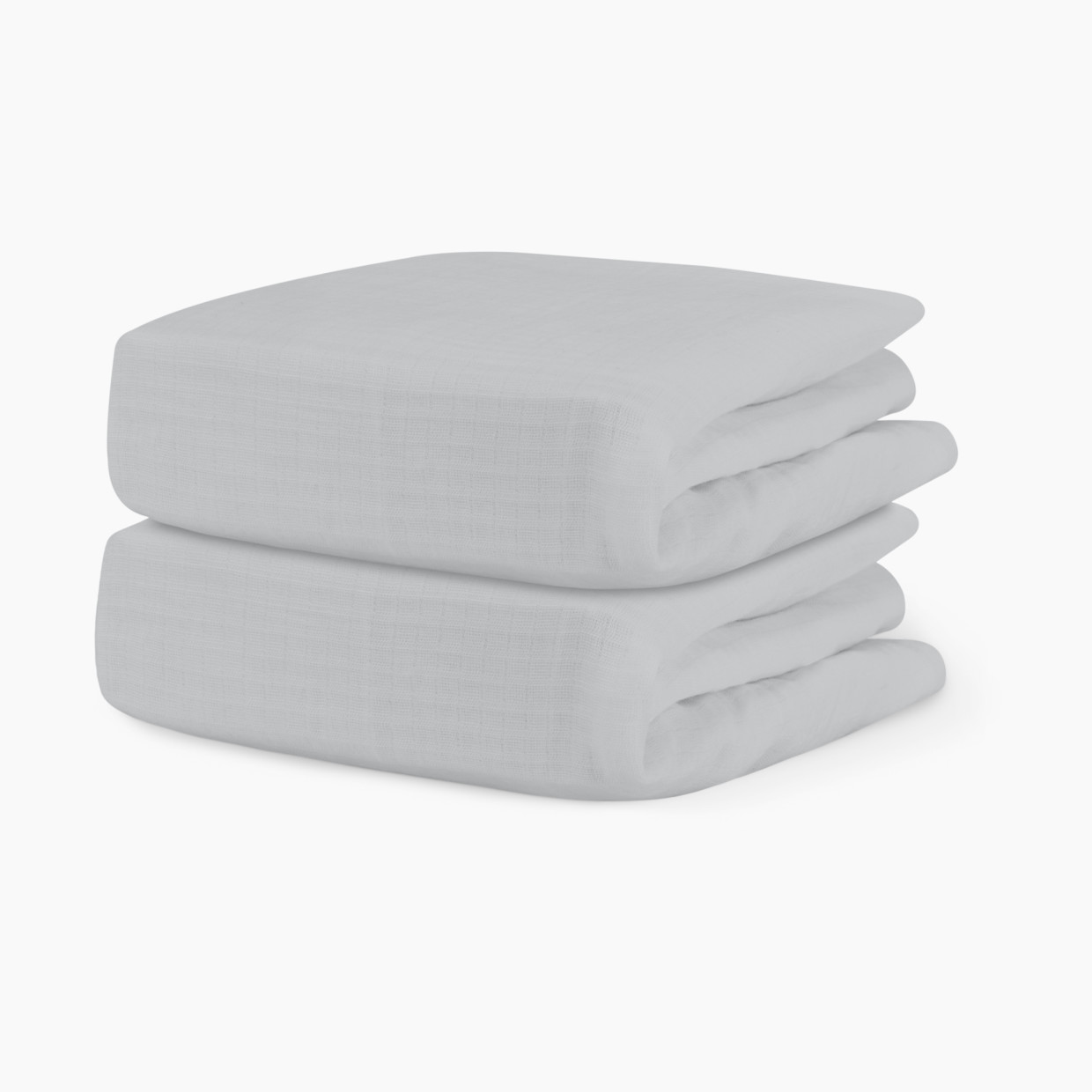 Newton Baby 2-Pack Organic Cotton Breathable Crib Sheets - Twilight Grey.