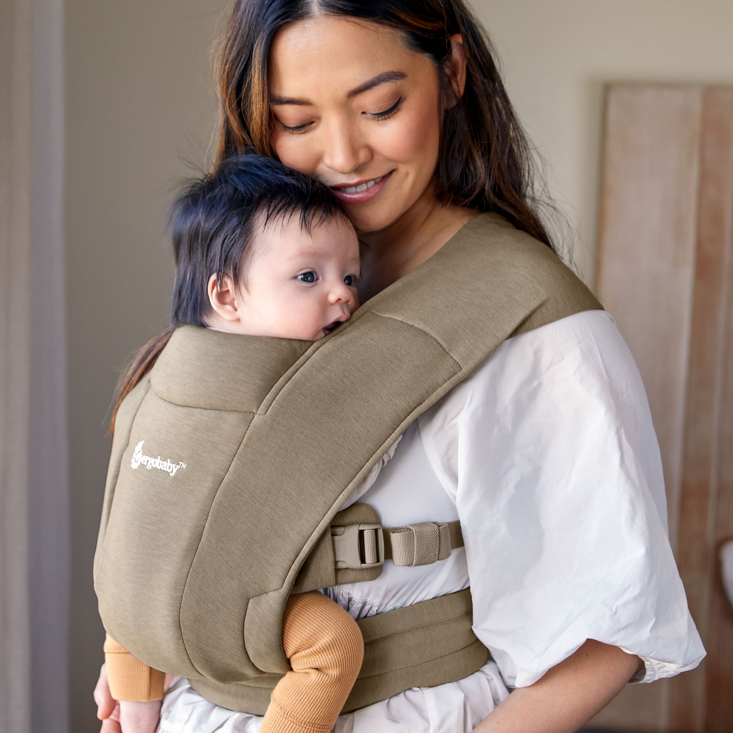 Ergobaby Embrace Baby Carrier - Soft Olive.