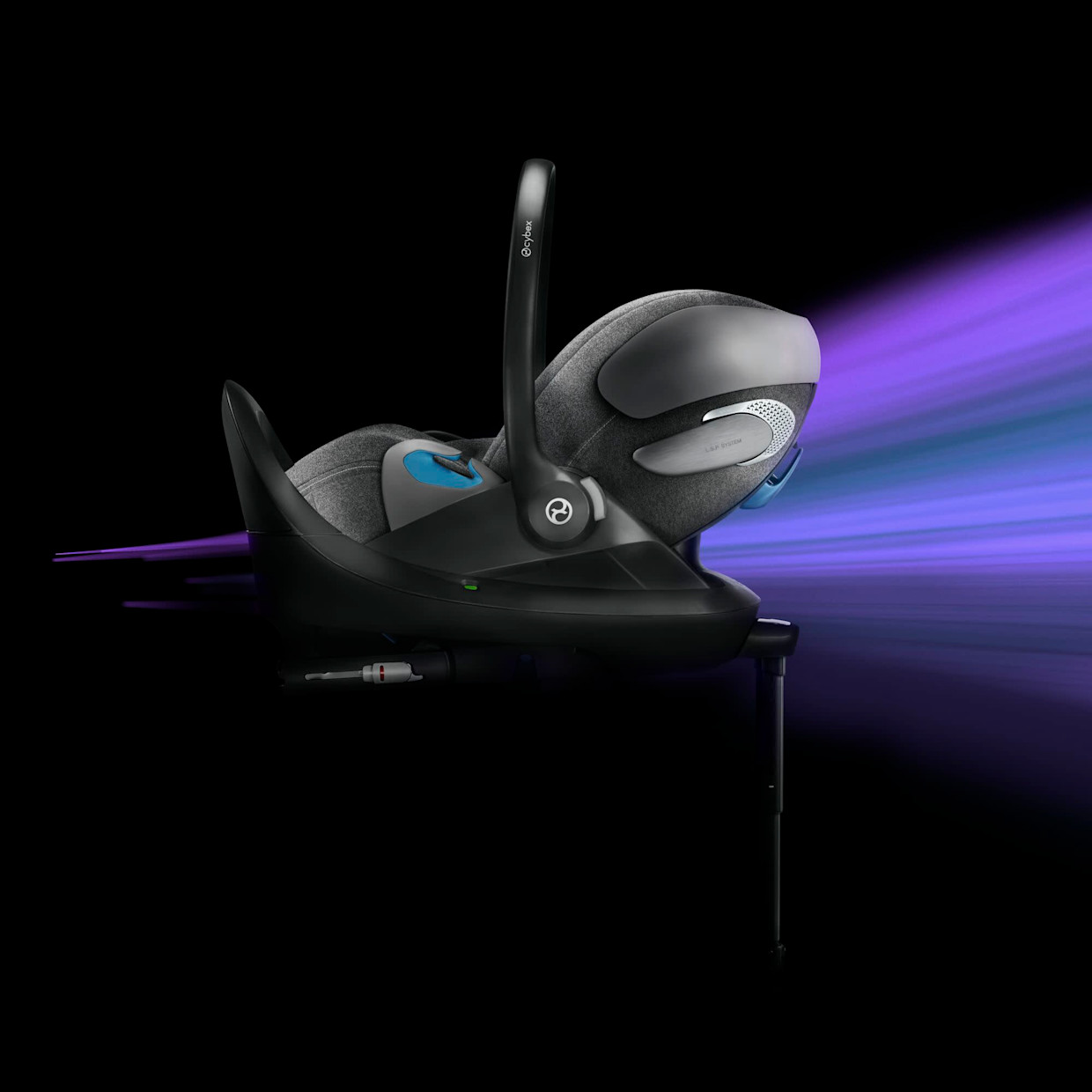 Cybex Cloud T Comfort Extend Infant Car Seat with SensorSafe - Sepia Black.