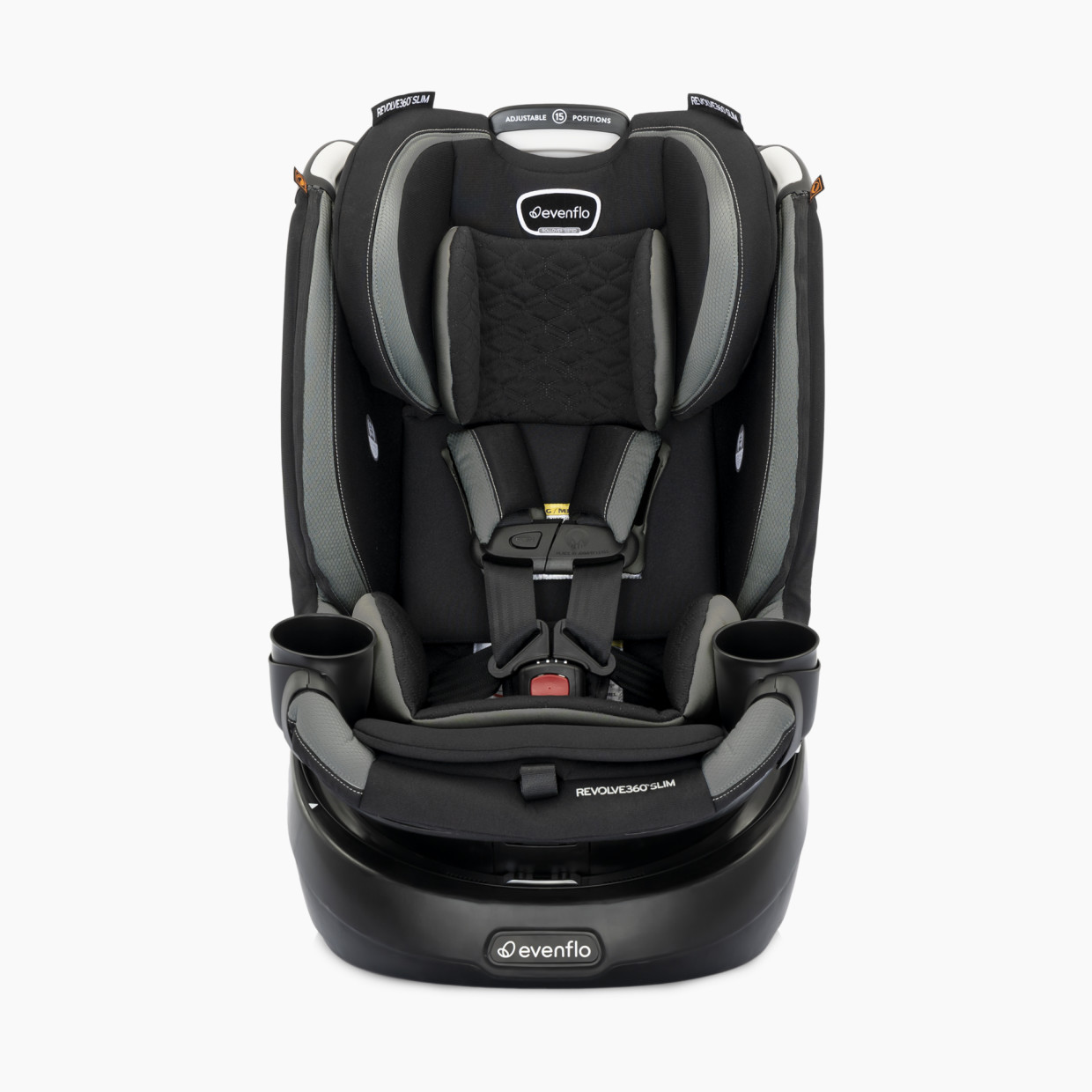 Evenflo Revolve 360 Slim 2 in 1 Convertible Rotating Car Seat - Salem Black.