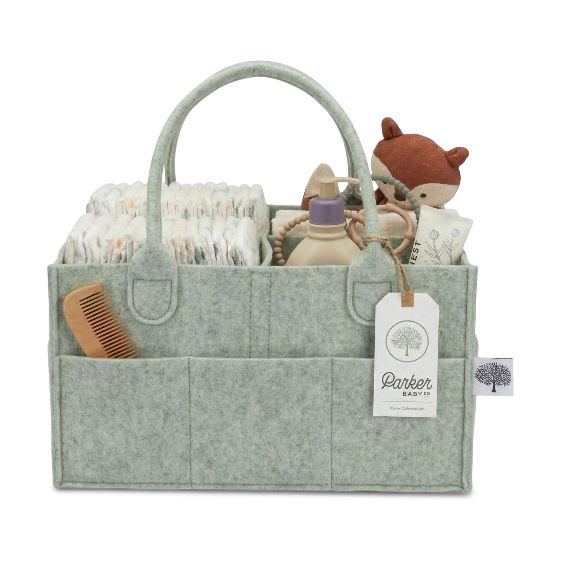 The Original Felt Diaper Caddy | Rated 5 Stars by 14,000+ Moms – Parker Baby Co.