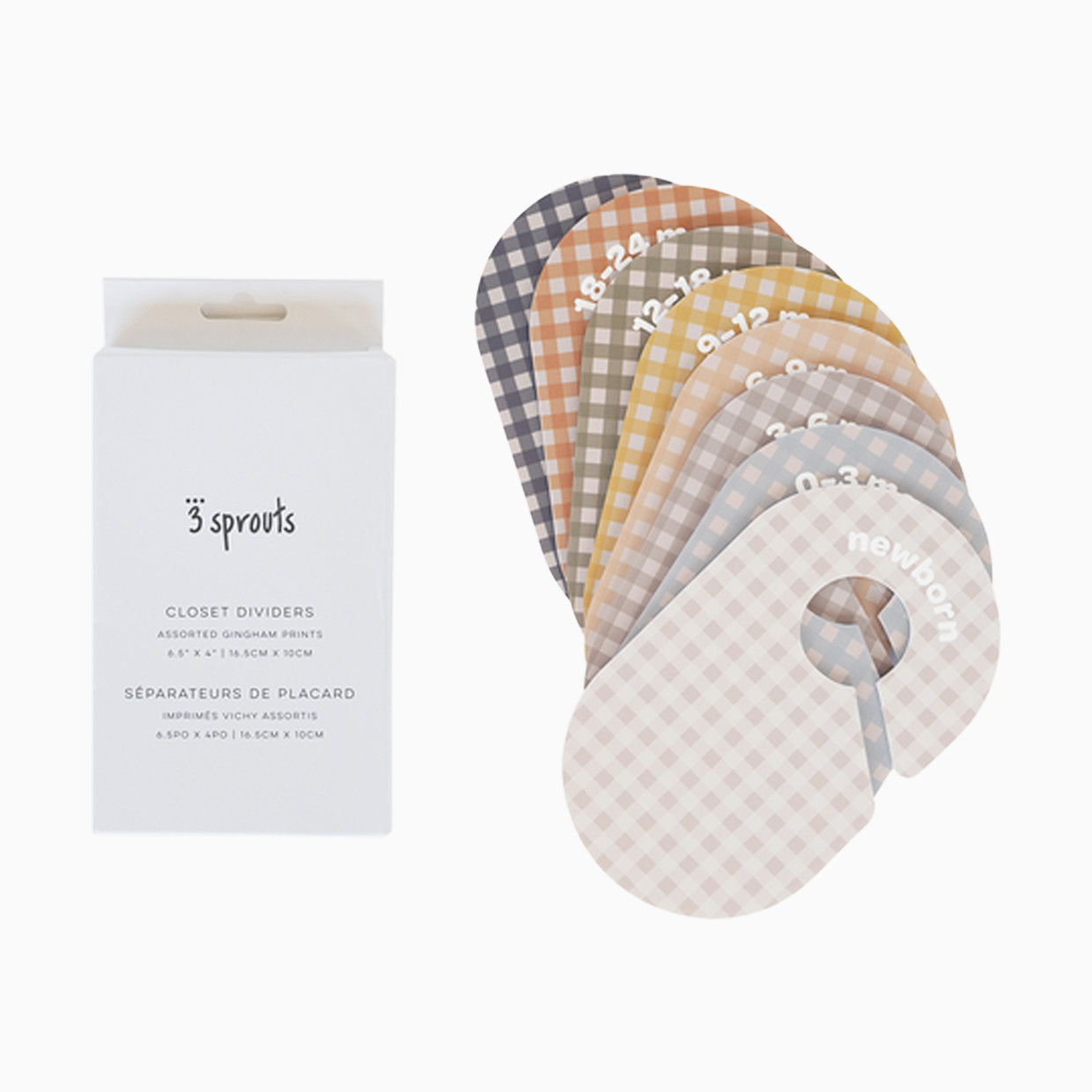 3 Sprouts Closet Dividers - Gingham.