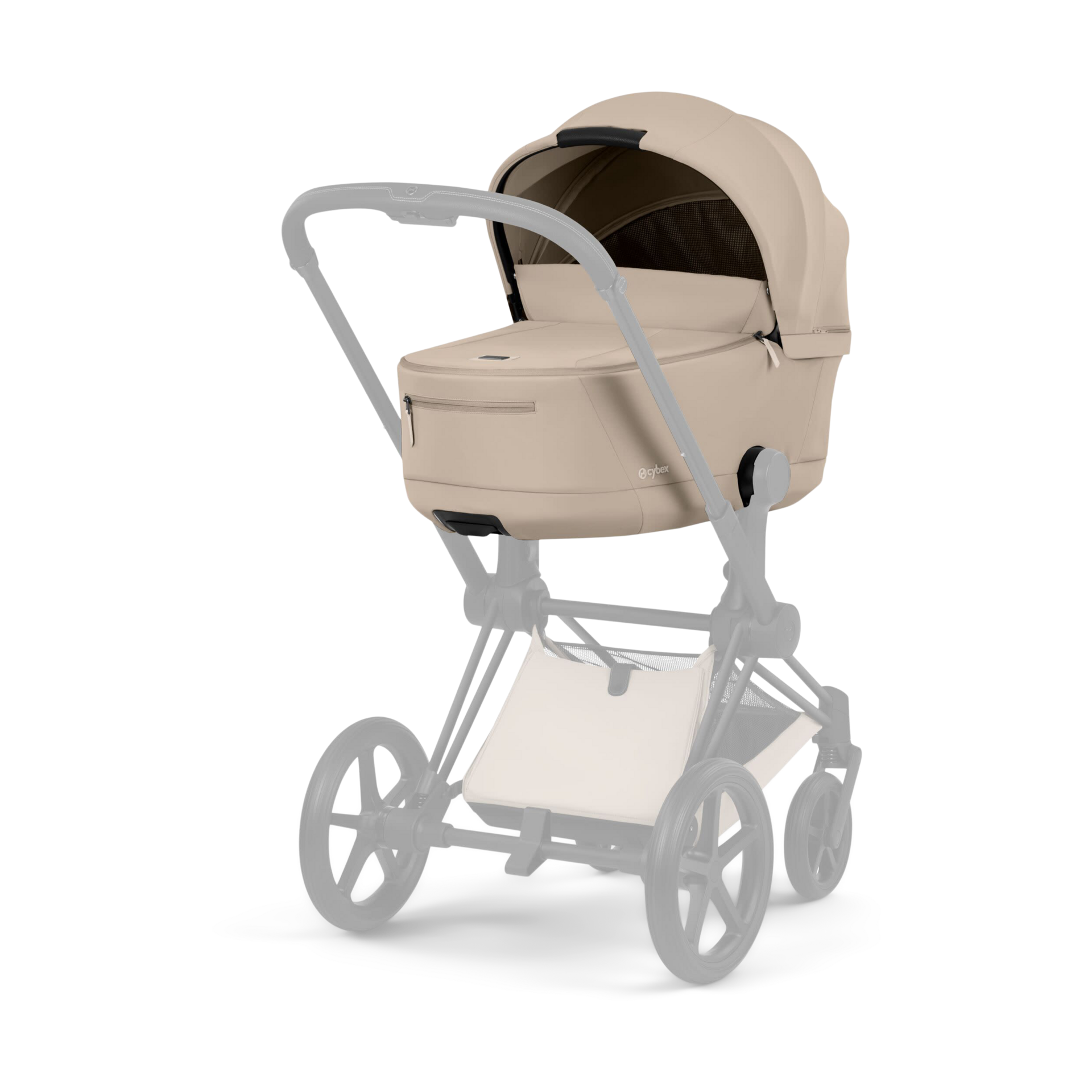 Cybex PRIAM Fold Lux Carry Cot - Cozy Beige.