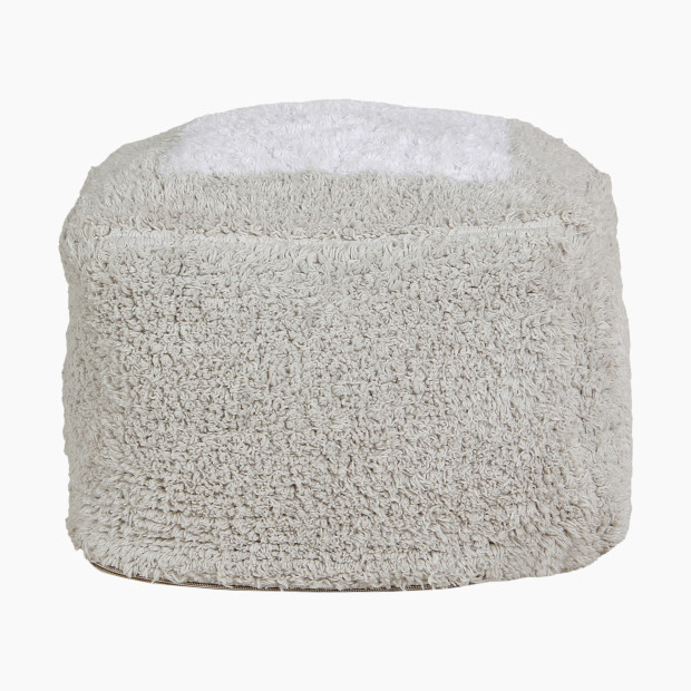 Lorena Canals Pouffe Marshmallow Square - Pearl Grey.