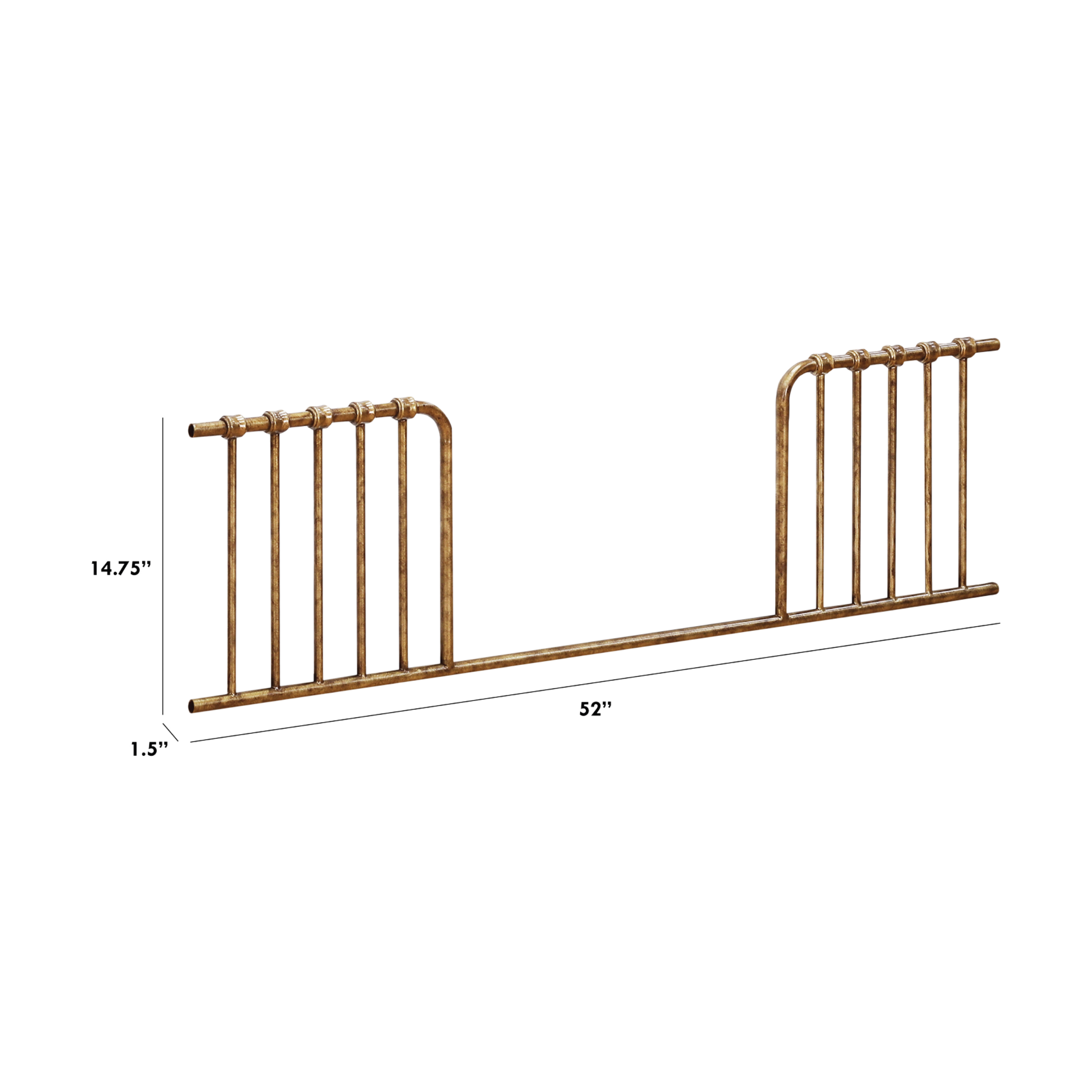 Namesake Abigail-Winston Toddler Bed Conversion Kit - Vintage Gold.