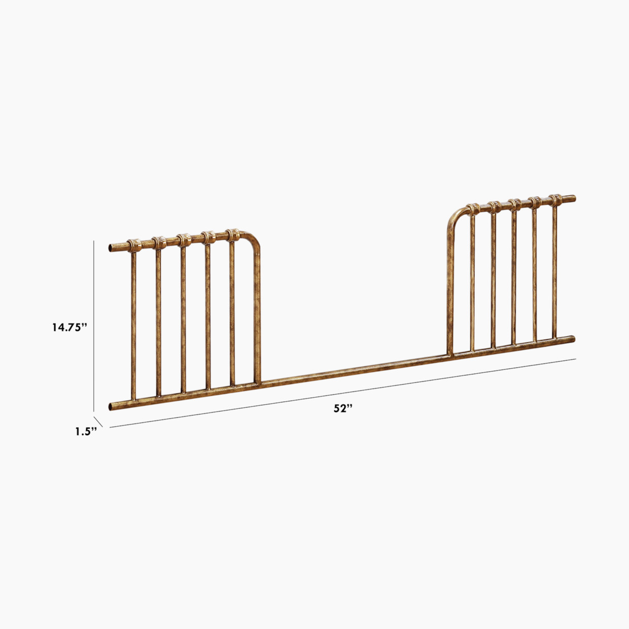 Namesake Abigail-Winston Toddler Bed Conversion Kit - Vintage Gold.