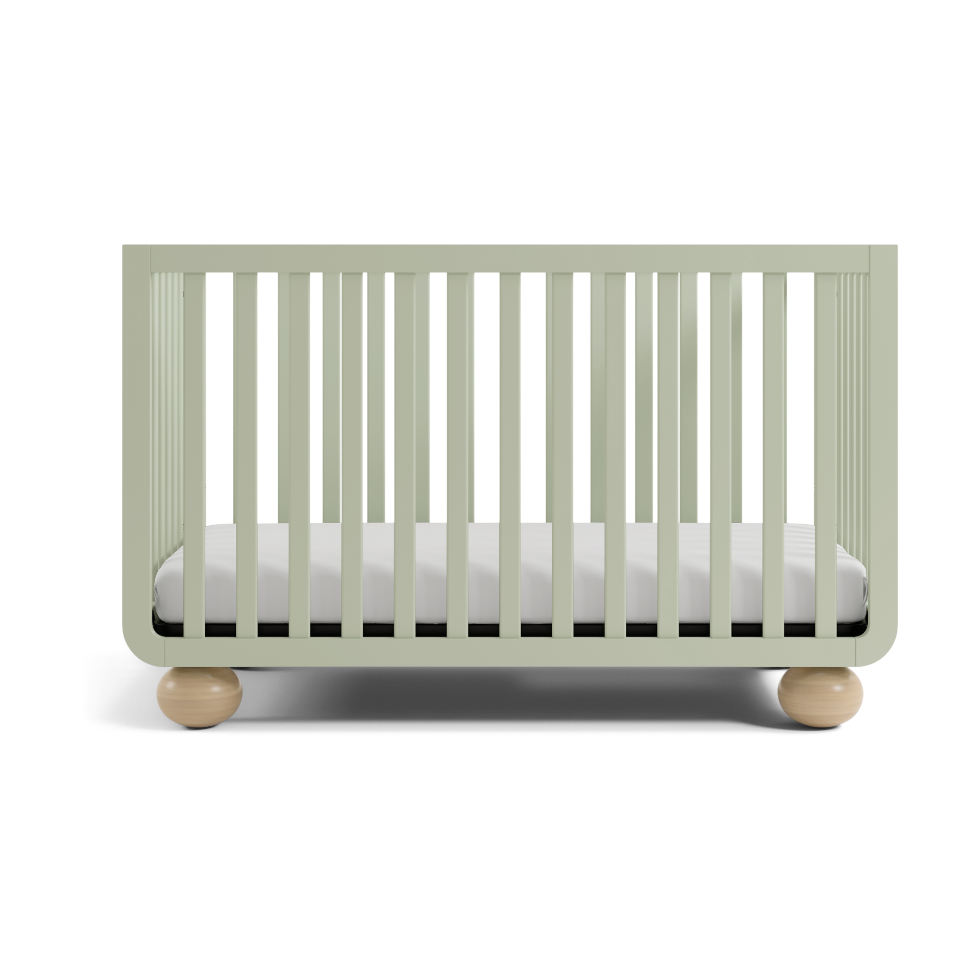 Storkcraft Amalfi Deluxe 5-in-1 Convertible Crib - Sage With Driftwood.