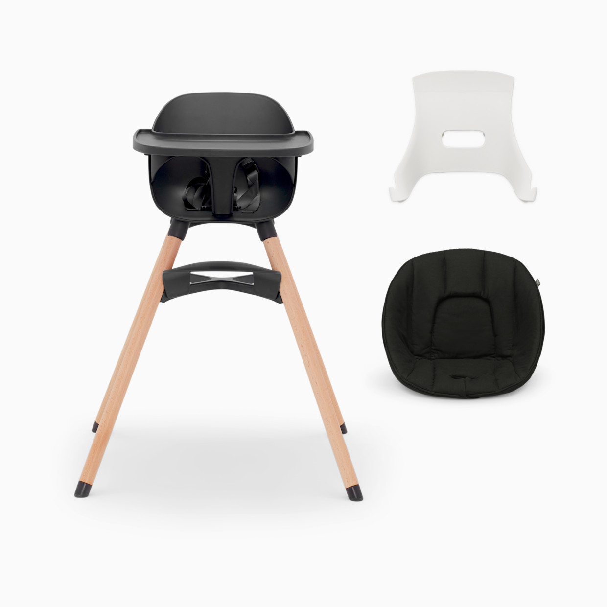 Lalo High Chair + Infant Kit - Licorice.