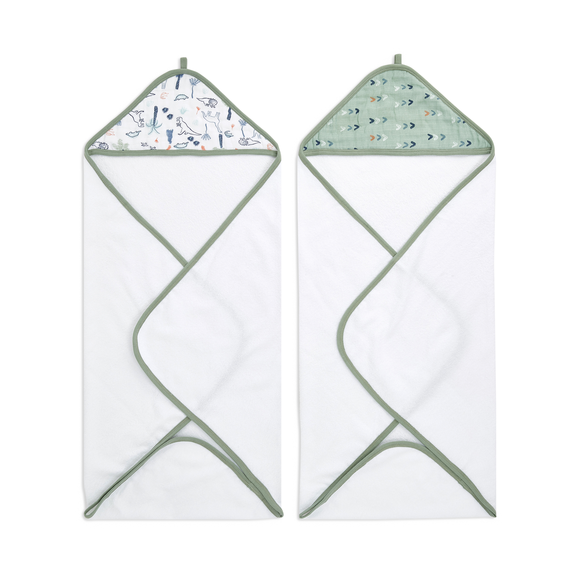 Aden + Anais Hooded Towel 2 Pack Dinotime Babylist Shop