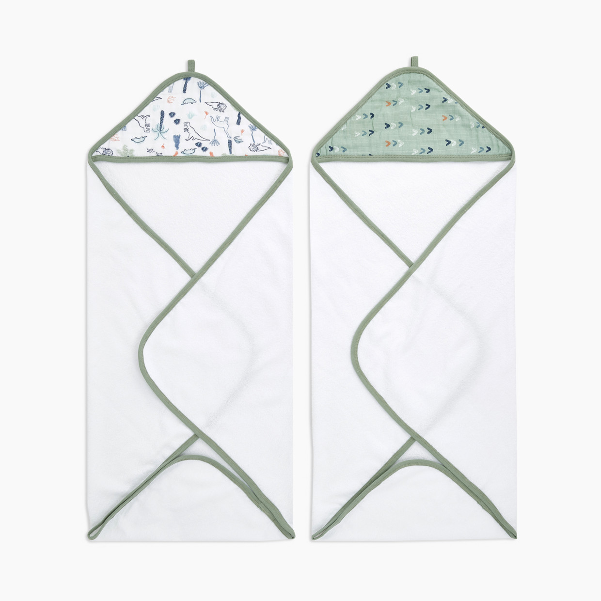 Aden + Anais Hooded Towel 2 Pack - Dinotime.