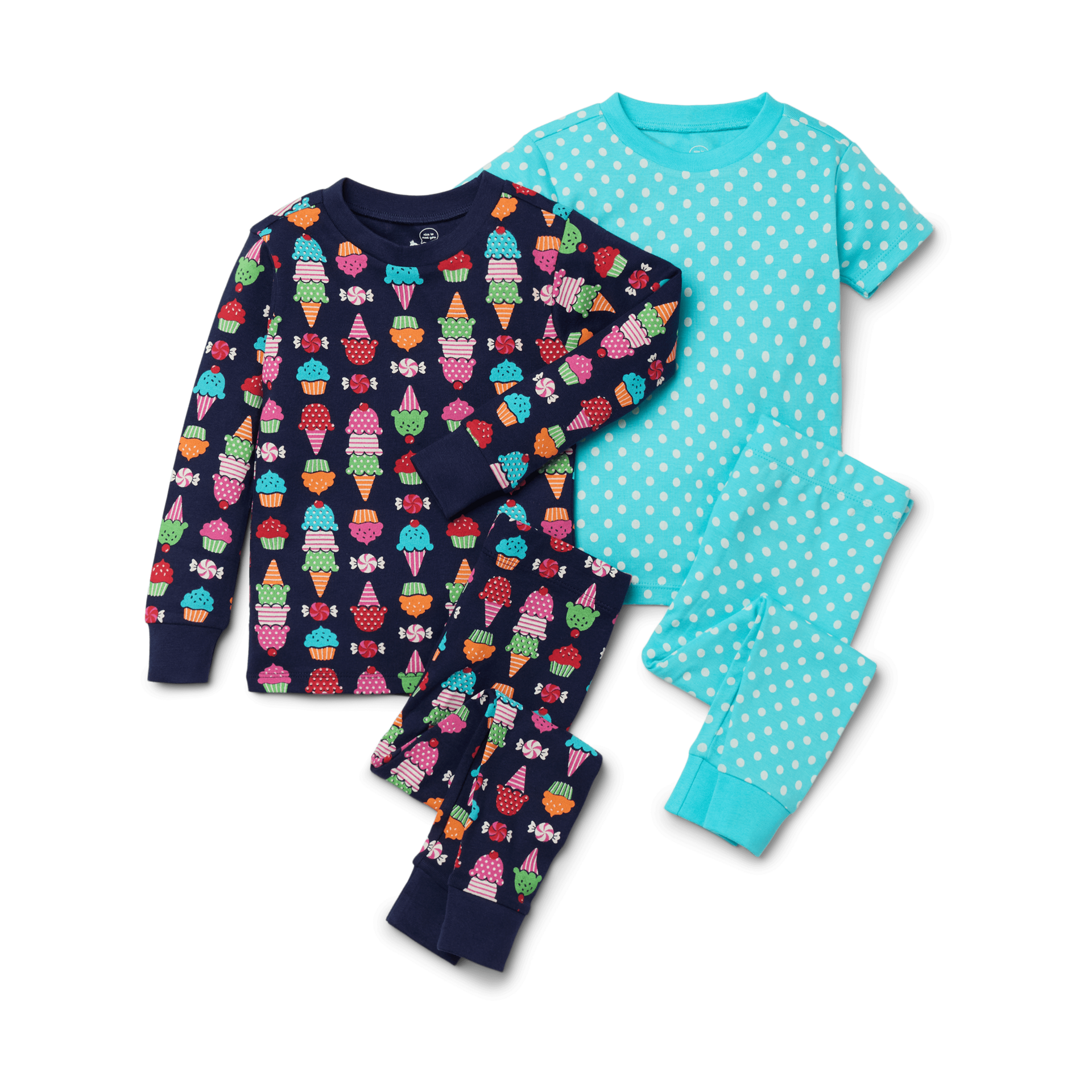 Small Story Pajamas Set 2 Pack - Ice Cream Dream, 2 T.