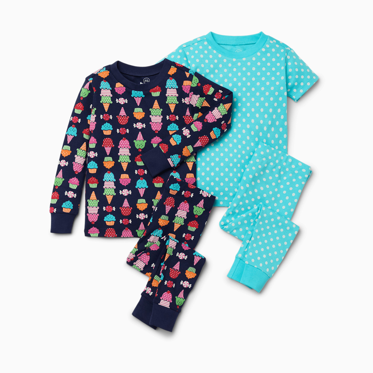 Small Story Pajamas Set 2 Pack - Ice Cream Dream, 4 T.