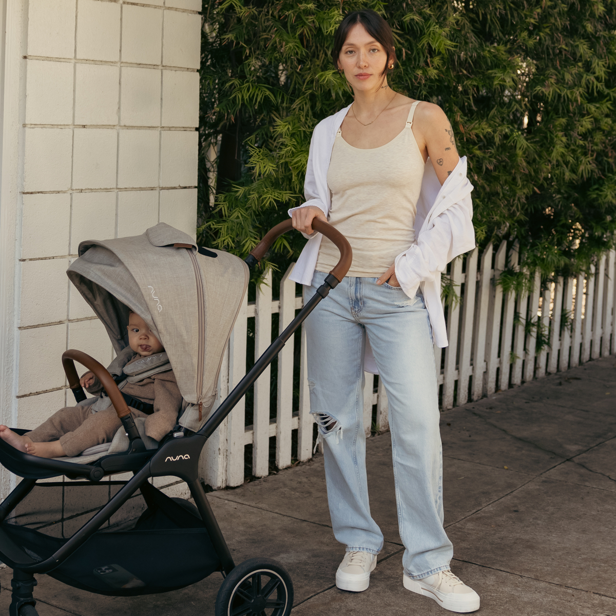 Kindred Bravely Sublime Bamboo Maternity & Nursing Cami - Oatmeal Heather, Medium.