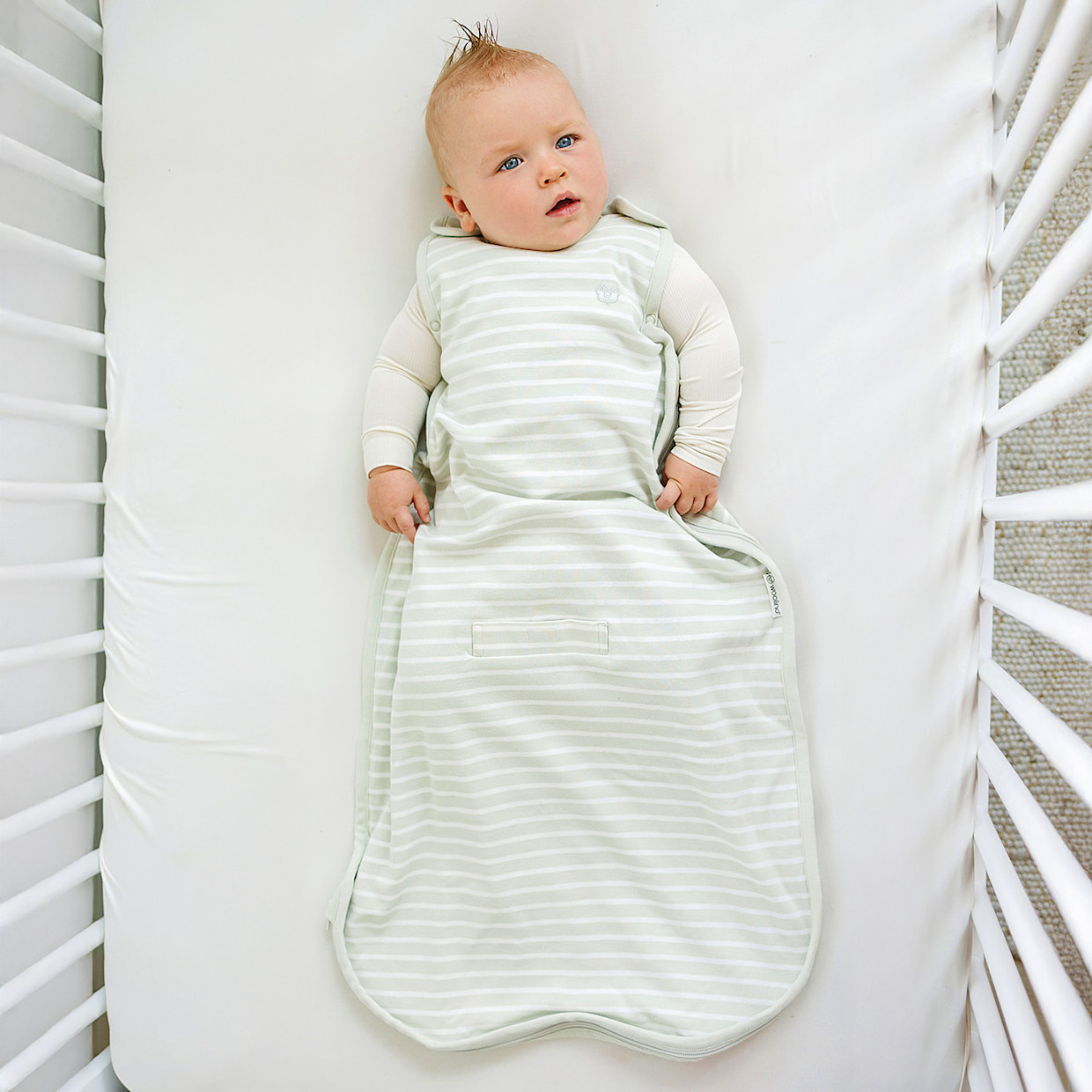 Woolino 4 Season Ultimate Baby Sleep Bag - Gray, 0-2 Years.