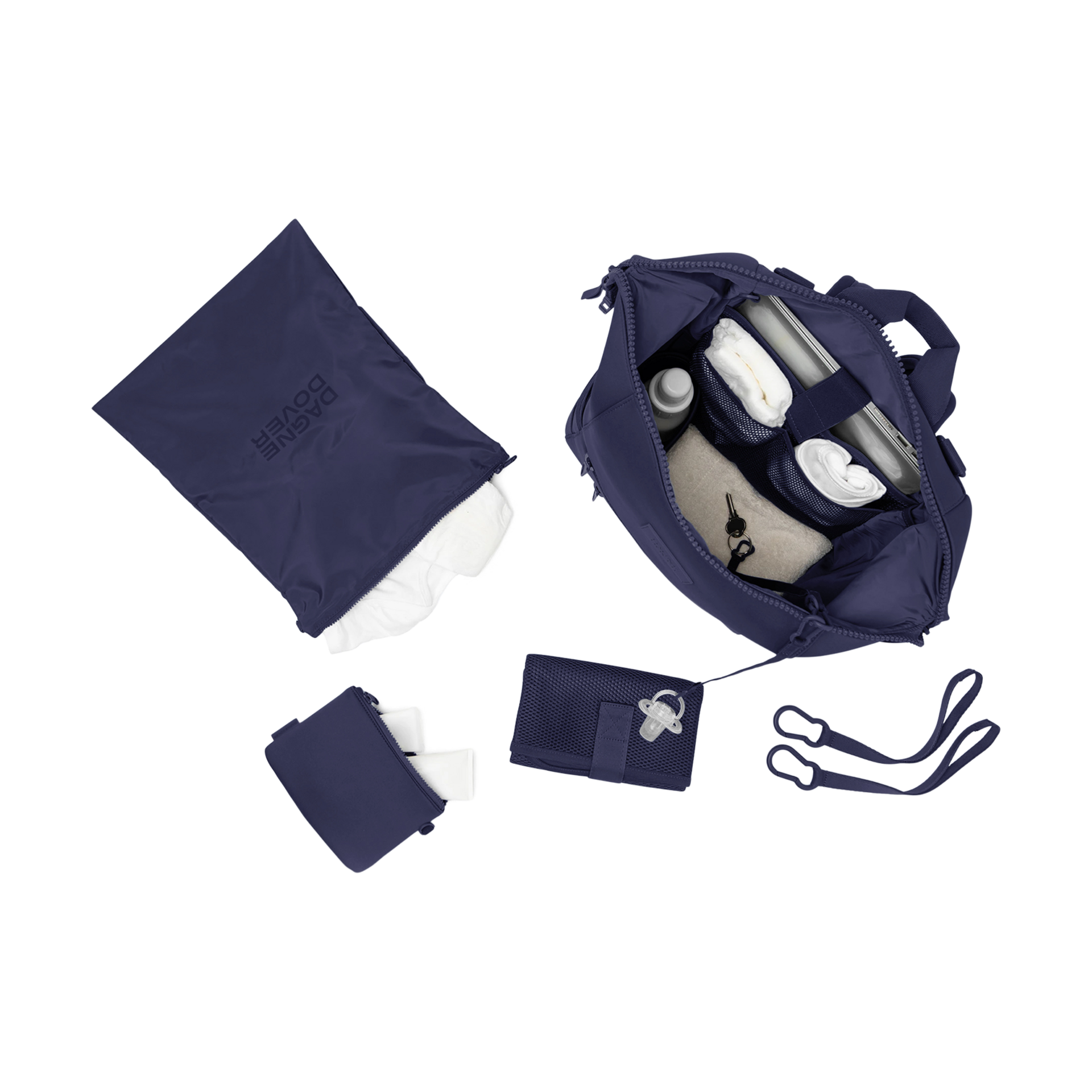 Dagne Dover Indi Diaper Bag Backpack - Storm, Large.