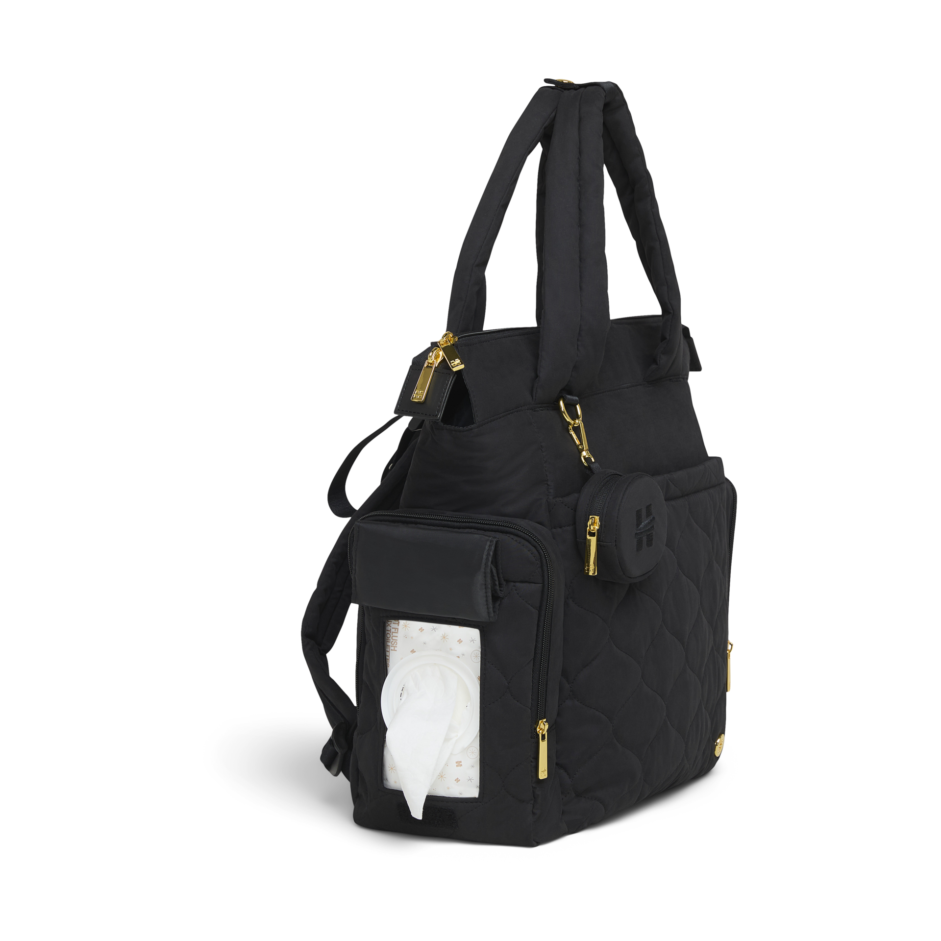 Huggies Cozy Hug Convertible Tote - Black.