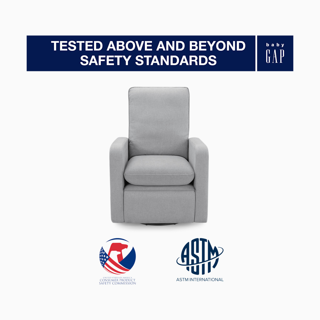 Delta Children babyGap Cloud Recliner - Grey.