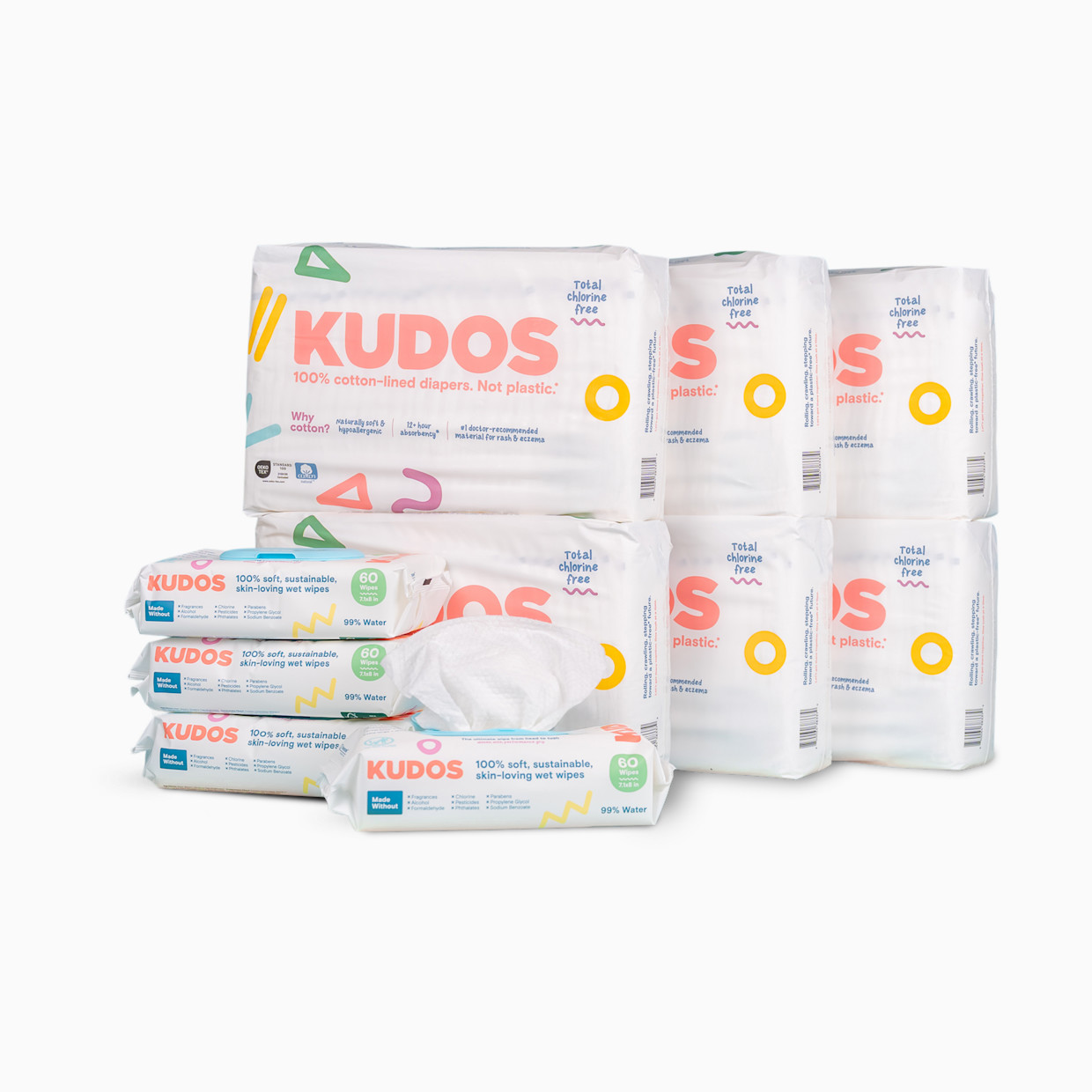 Kudos Diapers & Wipes Starter Bundle.