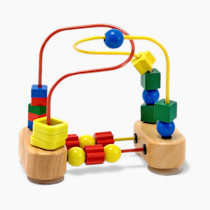 Melissa & Doug First Bead Maze - Wooden Educational Toy 4.2 x 7 x 8.6 inches ; 1.3 pounds