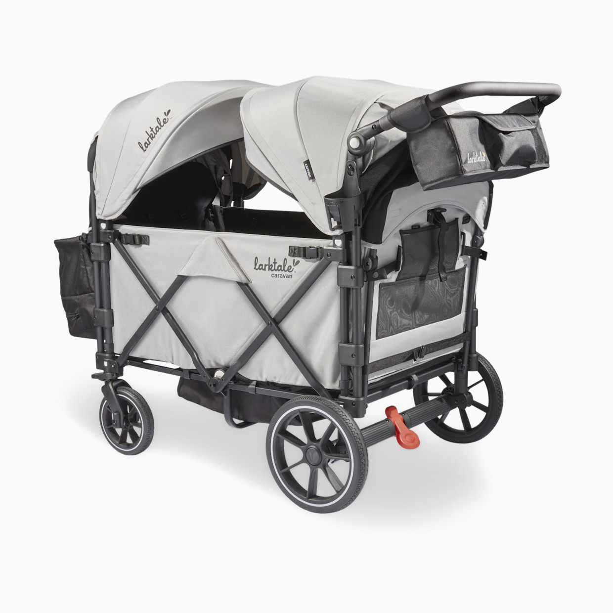 Larktale Caravan Quad Stroller Wagon - Avalon Gray.