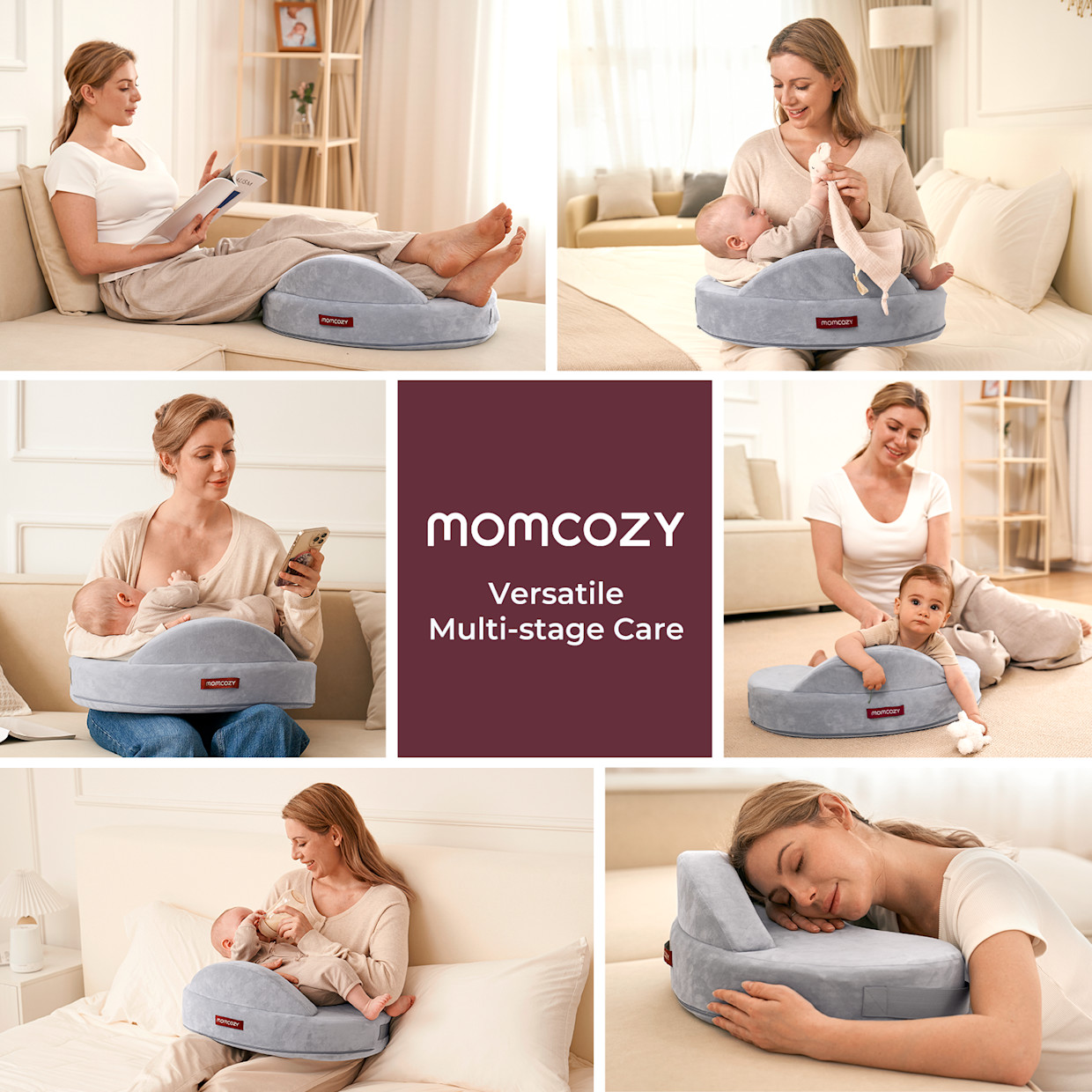 Momcozy Upgraded Adjustable Nursing Pillow.